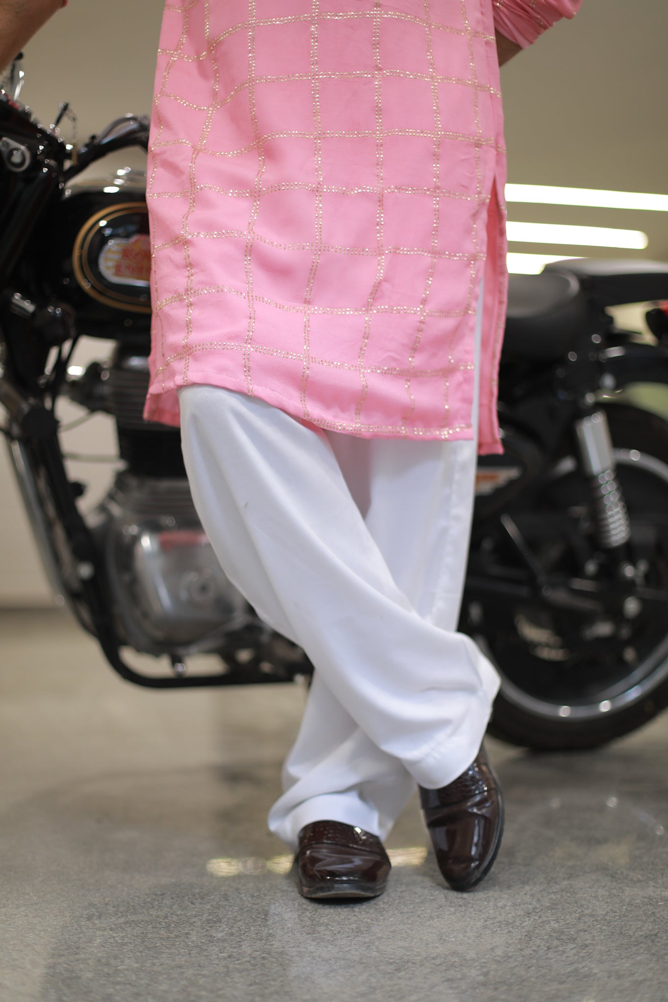 Riwaz light pink kurta Pyjama Set