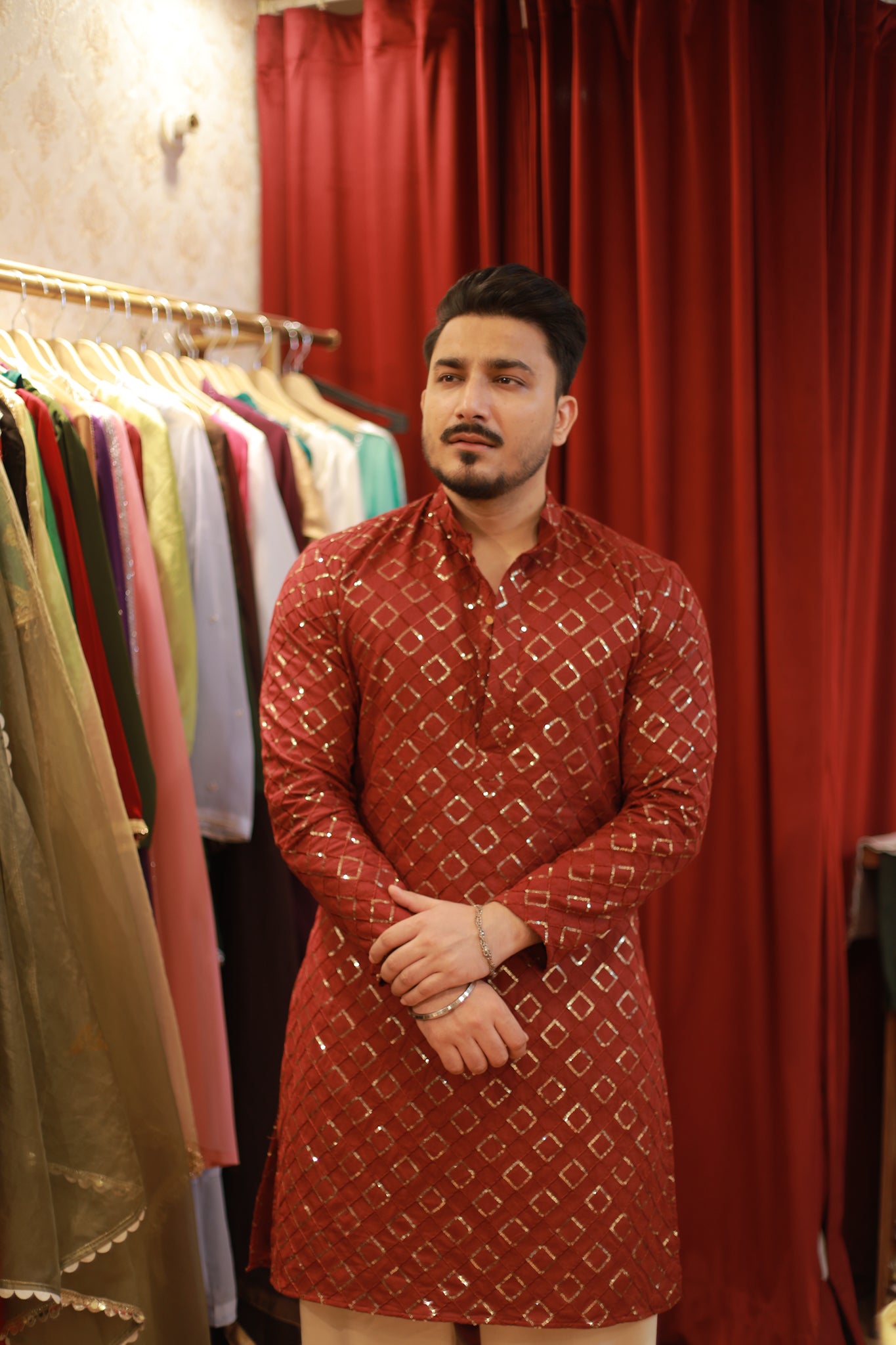 Karvachauth special kurta pyjama set