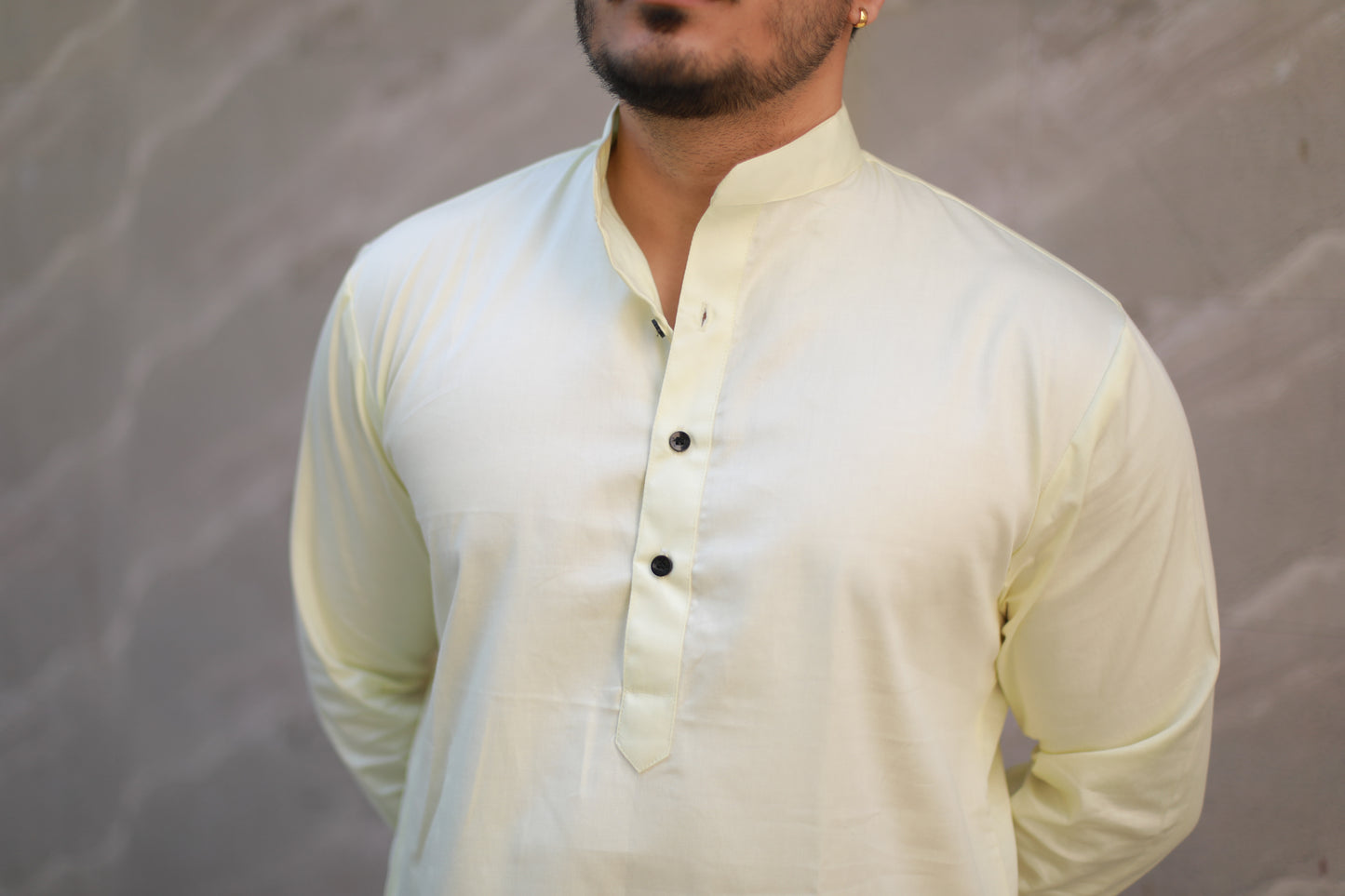 Lemon Kurta Pajama Set