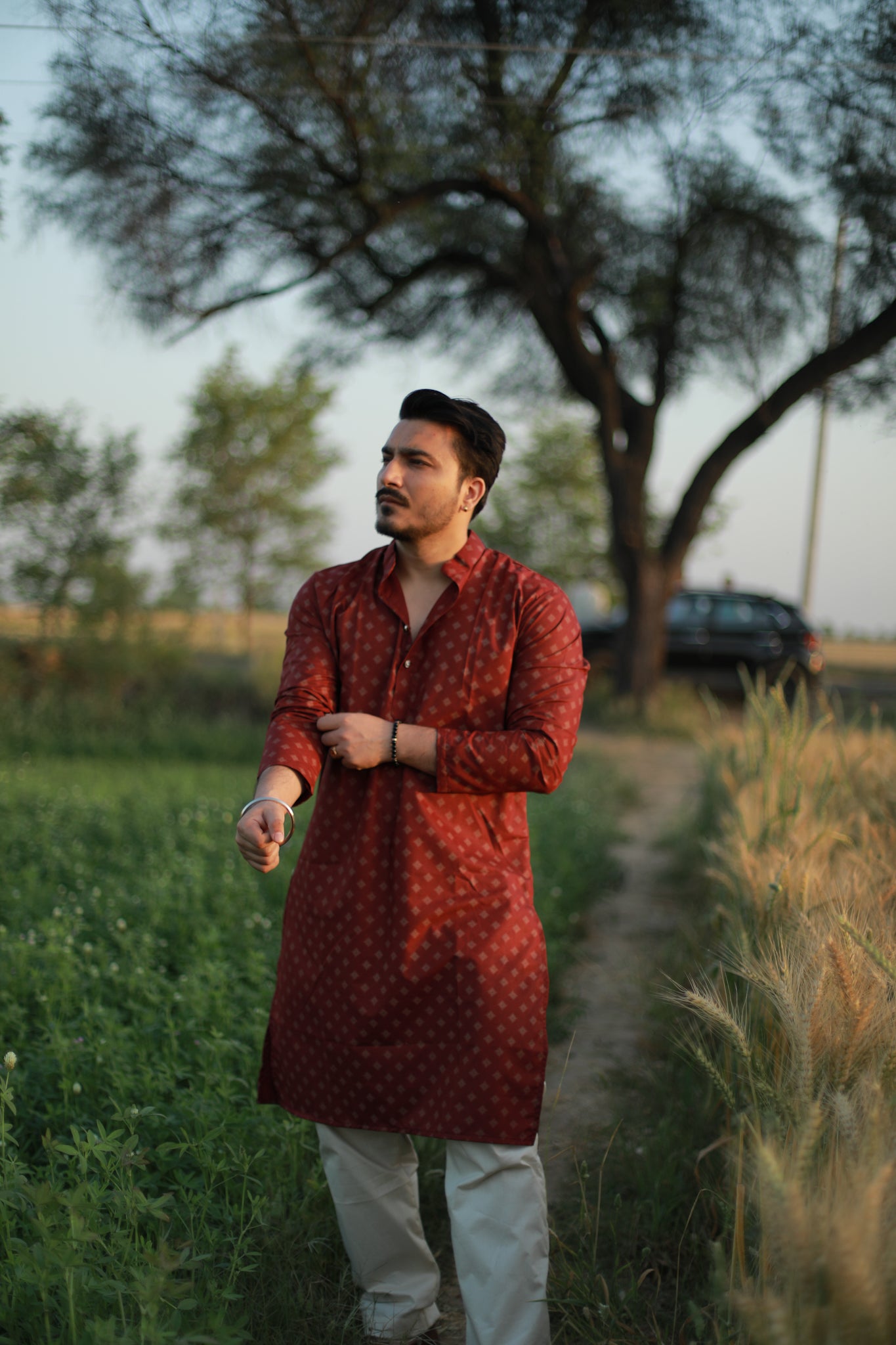 ‘Tehjeeb’ Maroon Kurta and Salwar set♥️