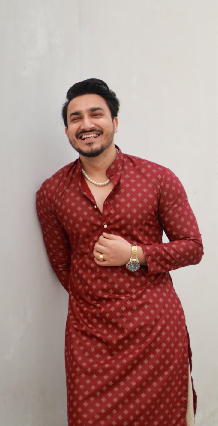 ‘Tehjeeb’ Maroon Kurta and Salwar set♥️