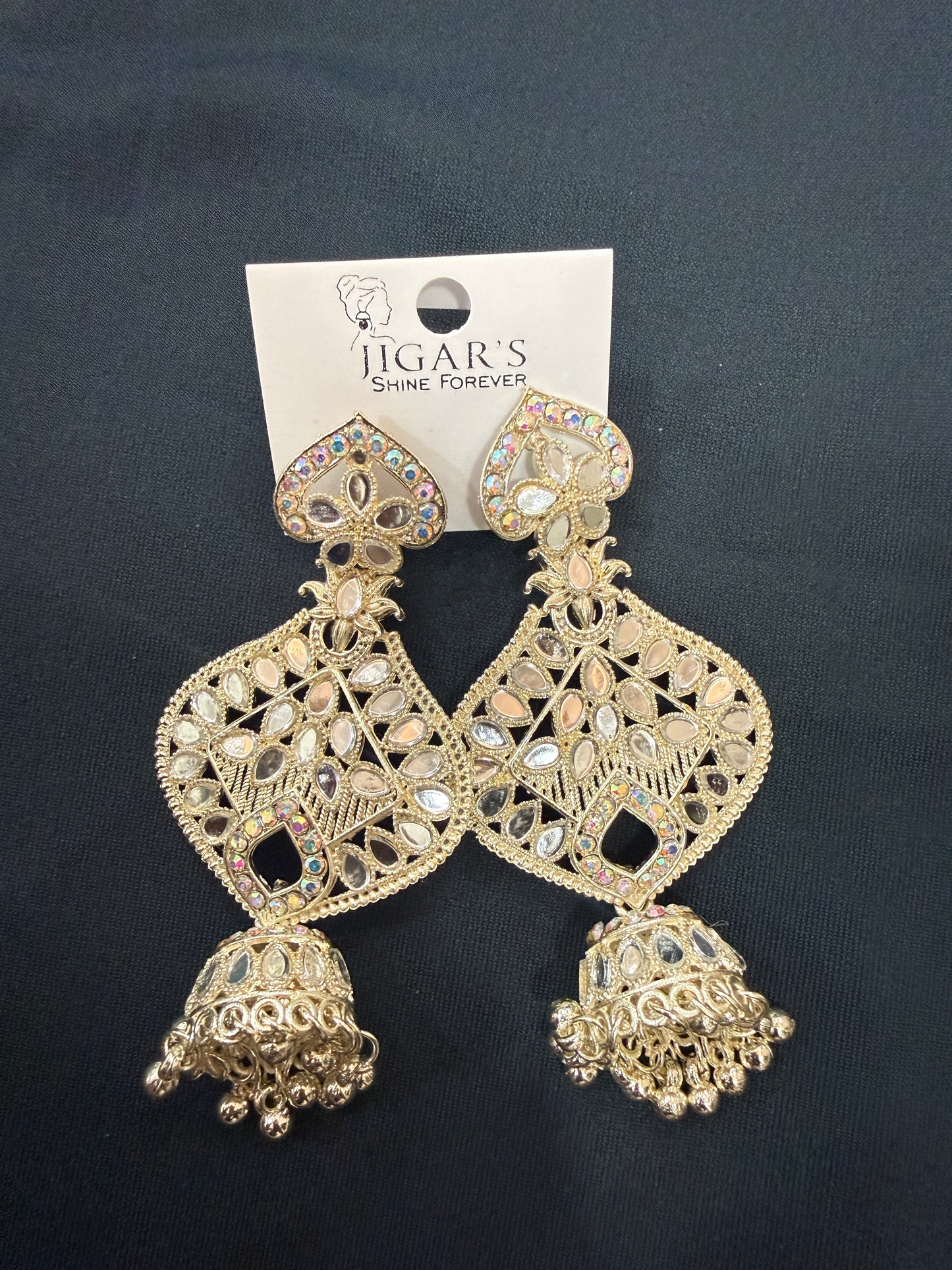 Kundan style earrings