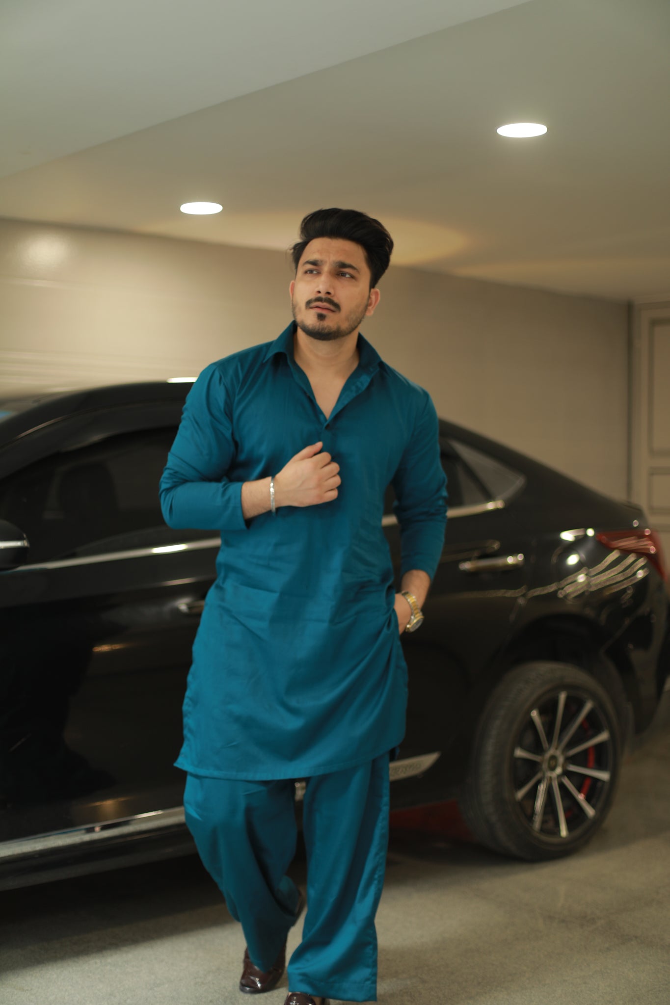 Pacific Blue kurta Pyjama Set