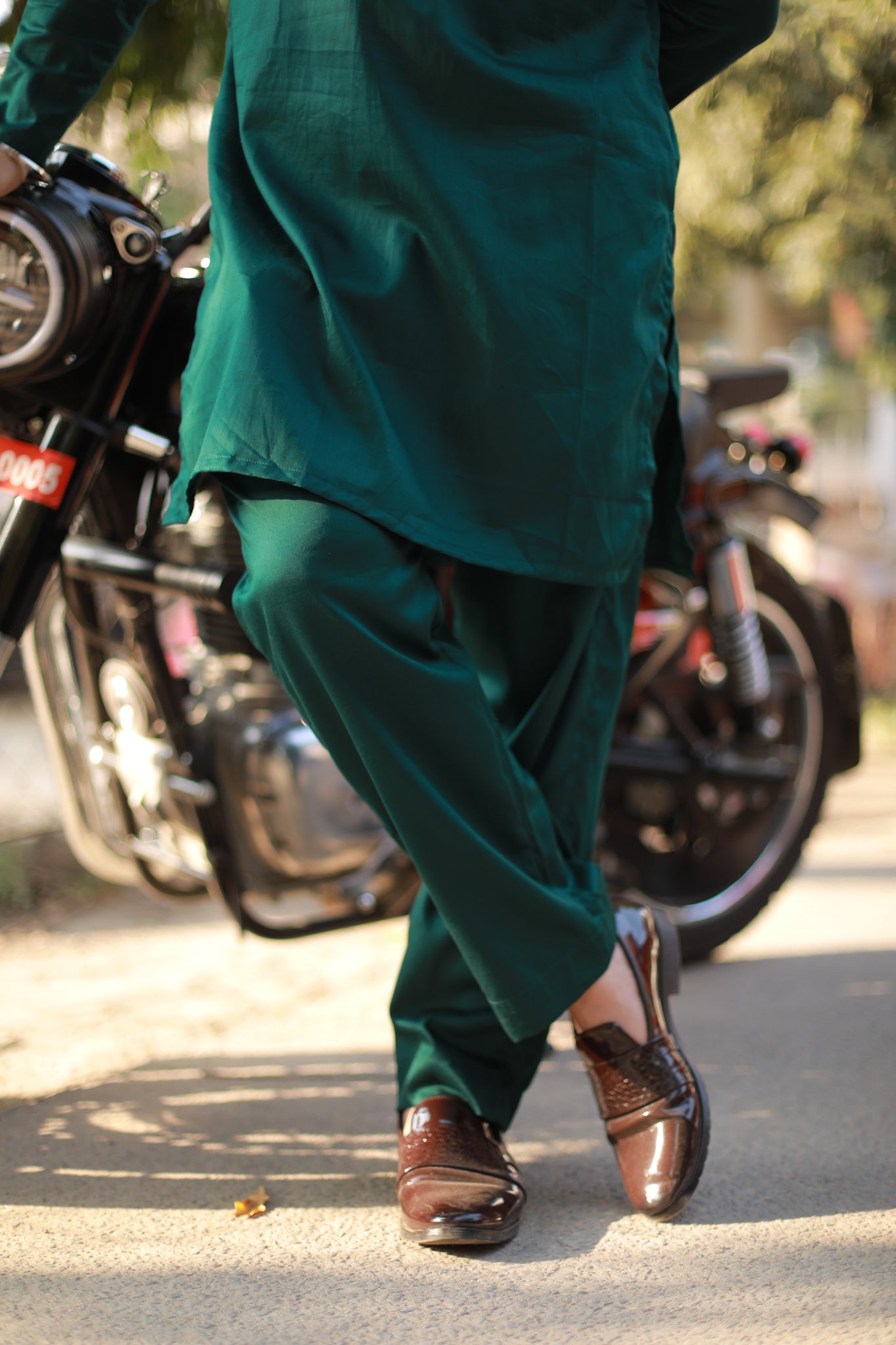 Rama Green Festive kurta pyjama set