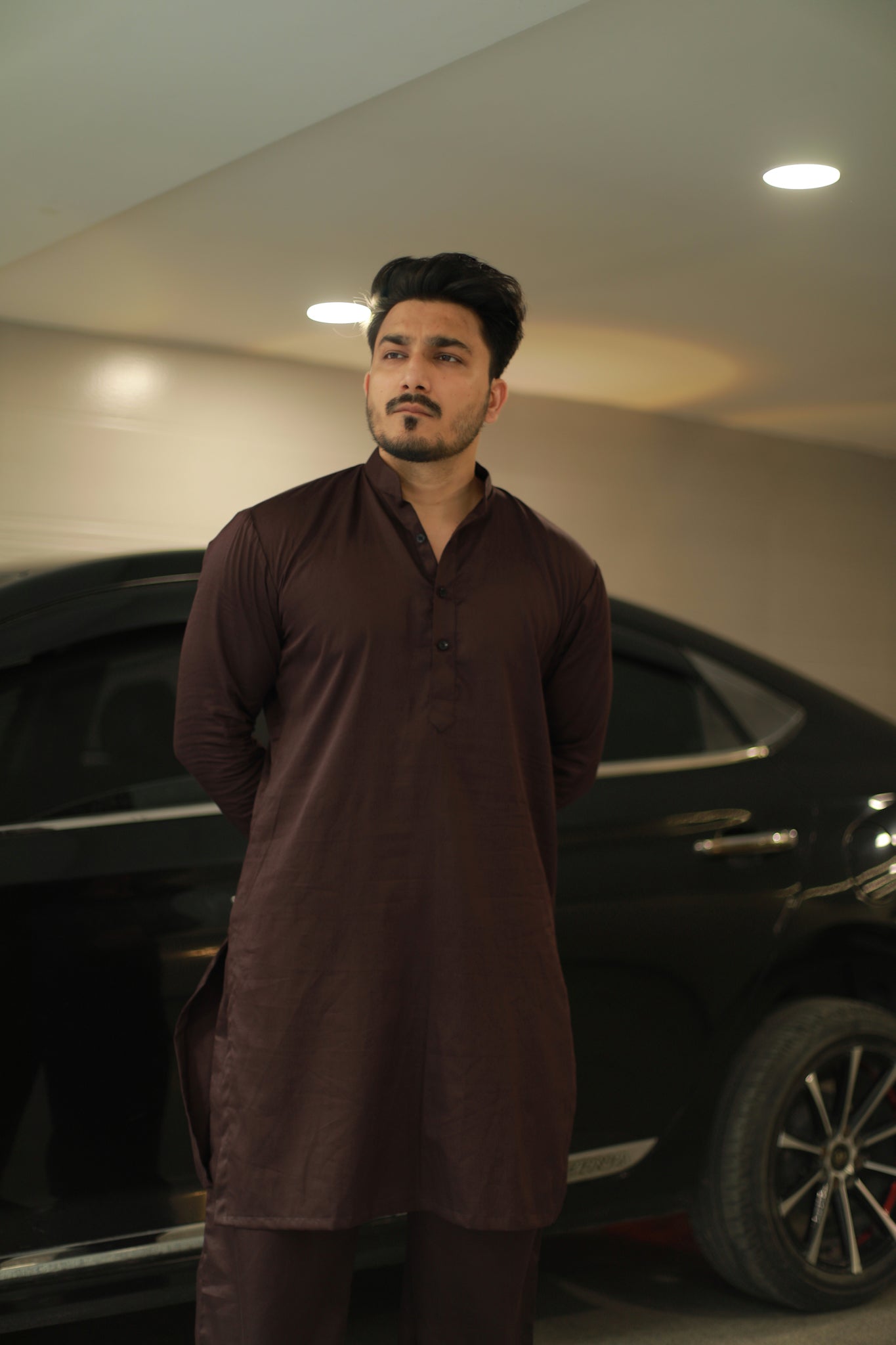 Dark Brown kurta pyjama set