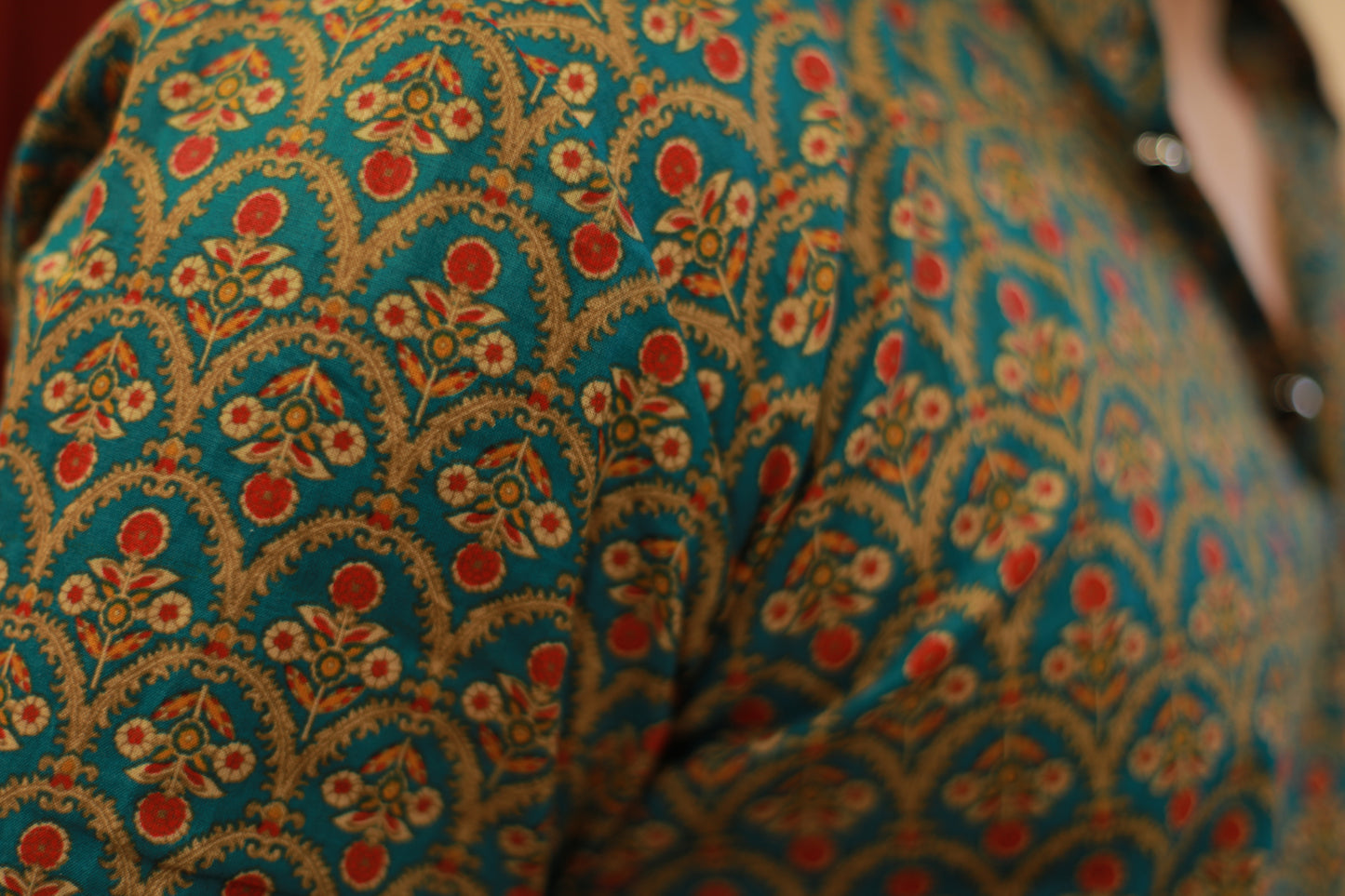 Navratri Special Green Colour Short Kurta