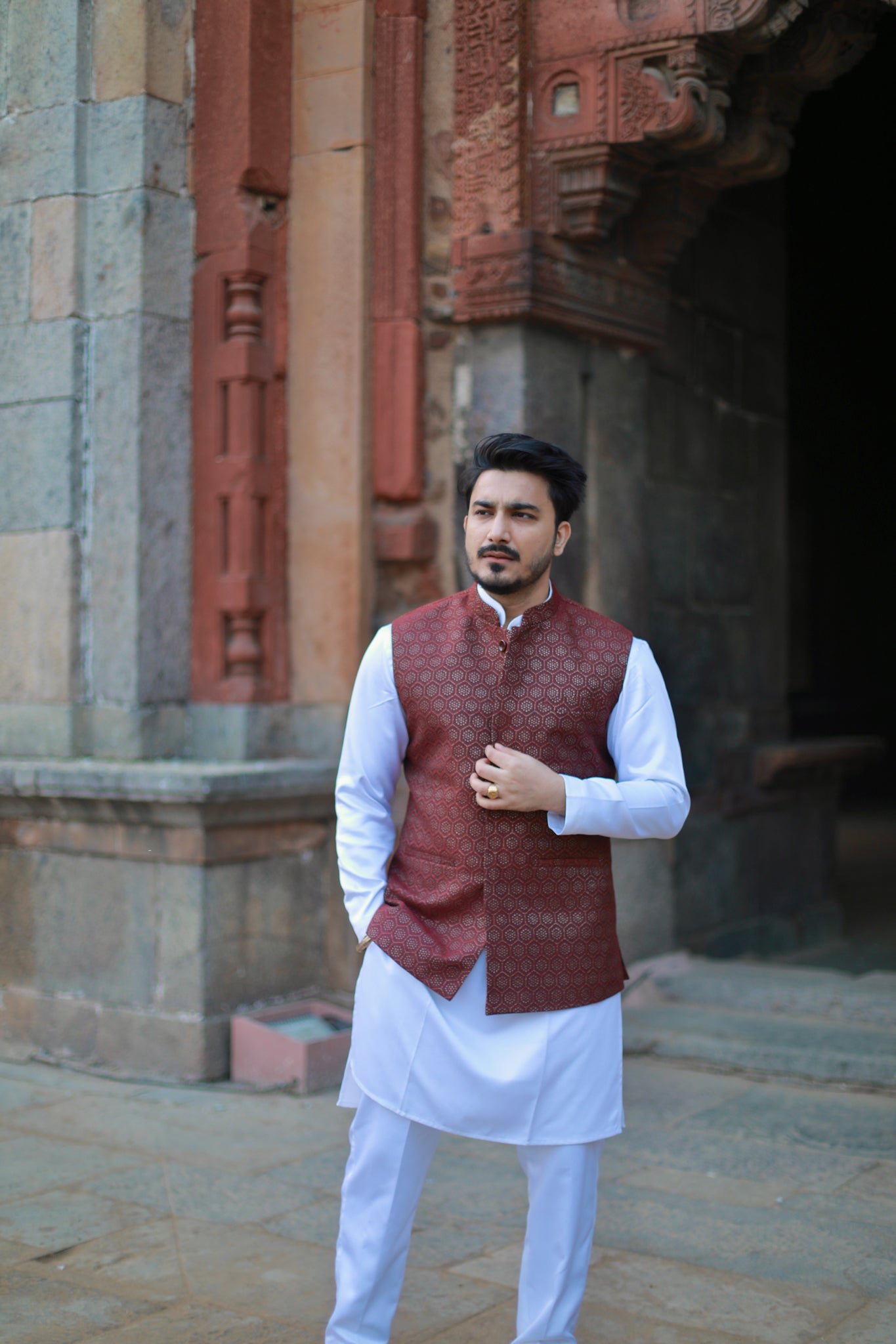 ‘Noor’ Jacket Kurta Set with Trouser