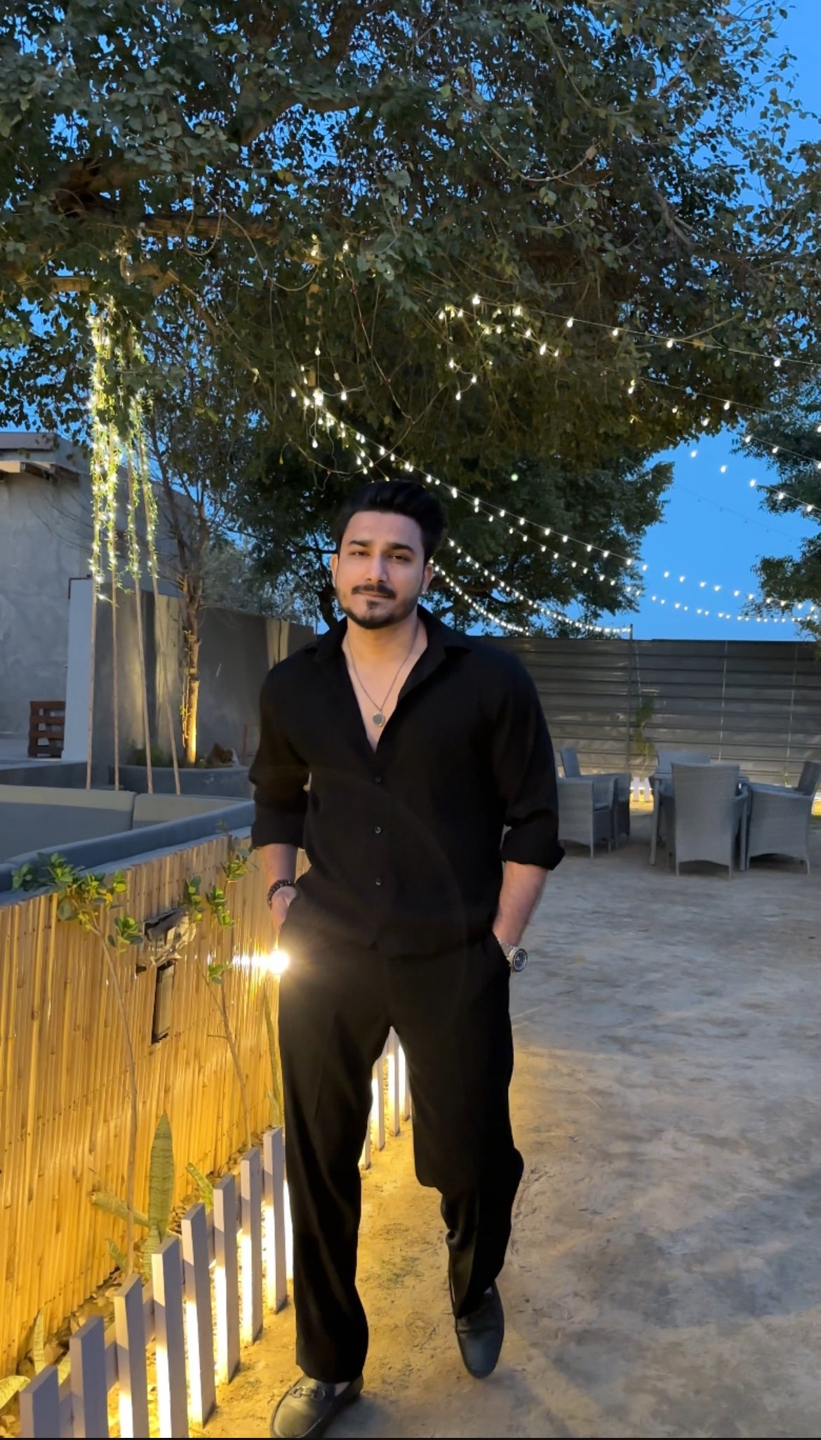 Black Party wear shirt and Trouser set