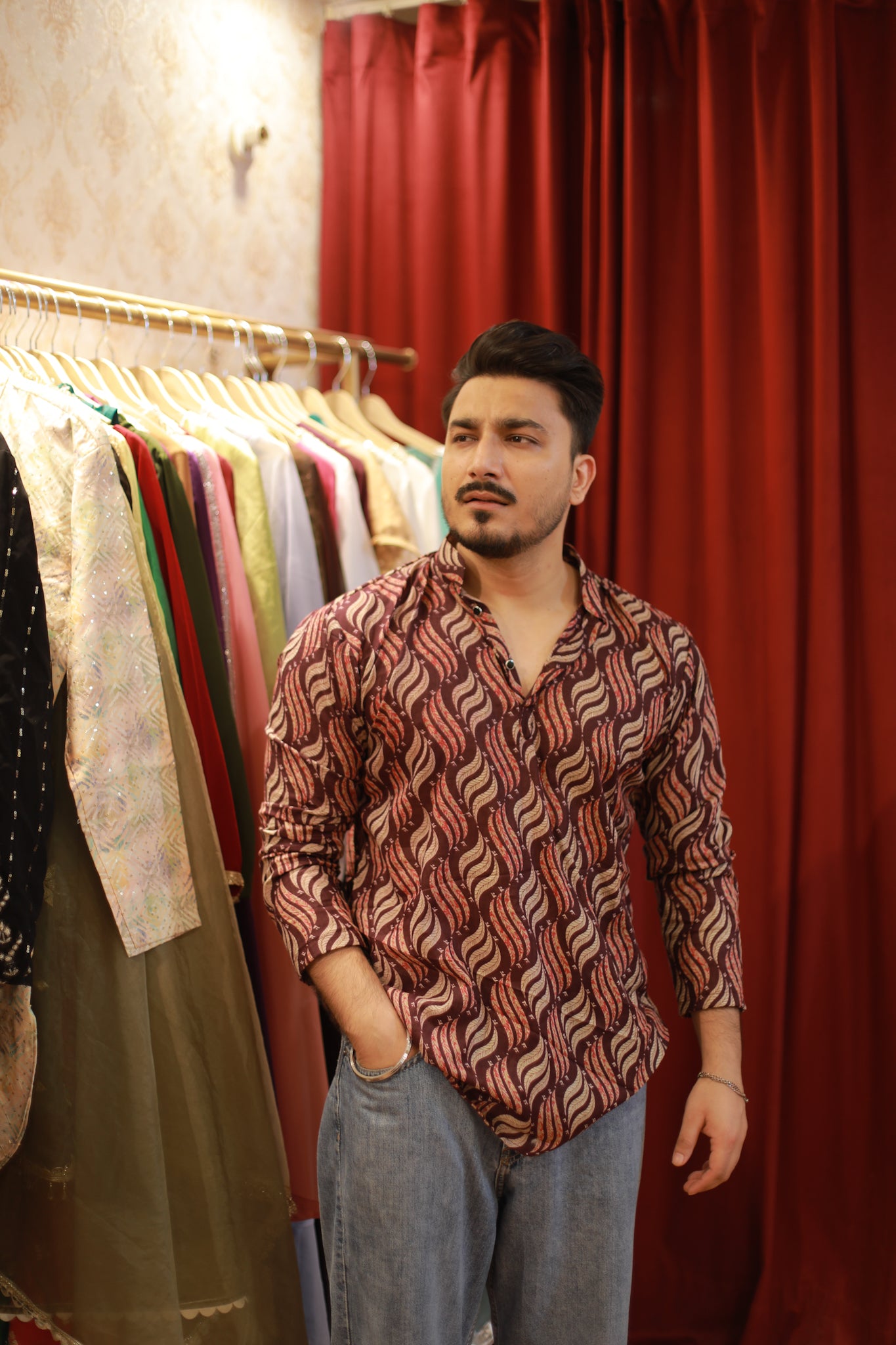 Printed Short Kurta