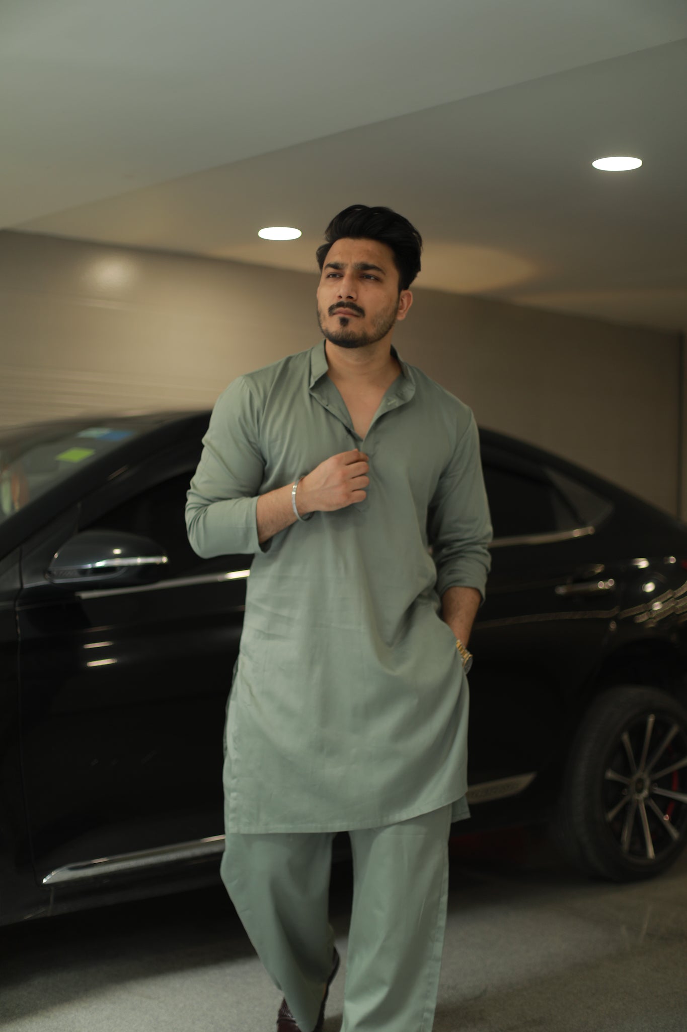 Thamp Green KURTA pyjama Set