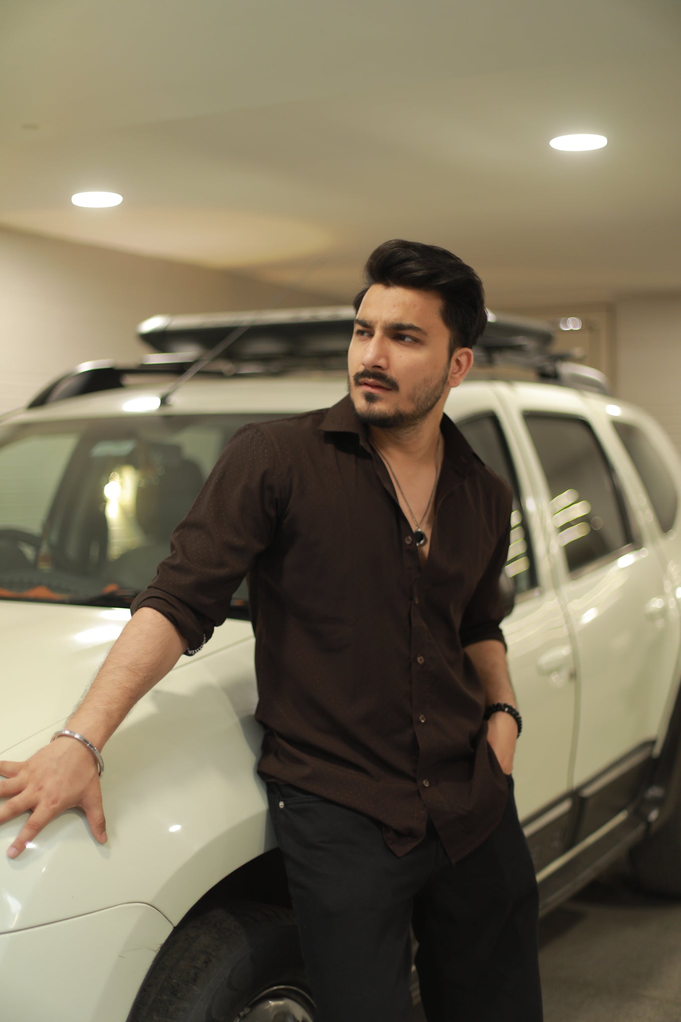 Brown Party wear shirt