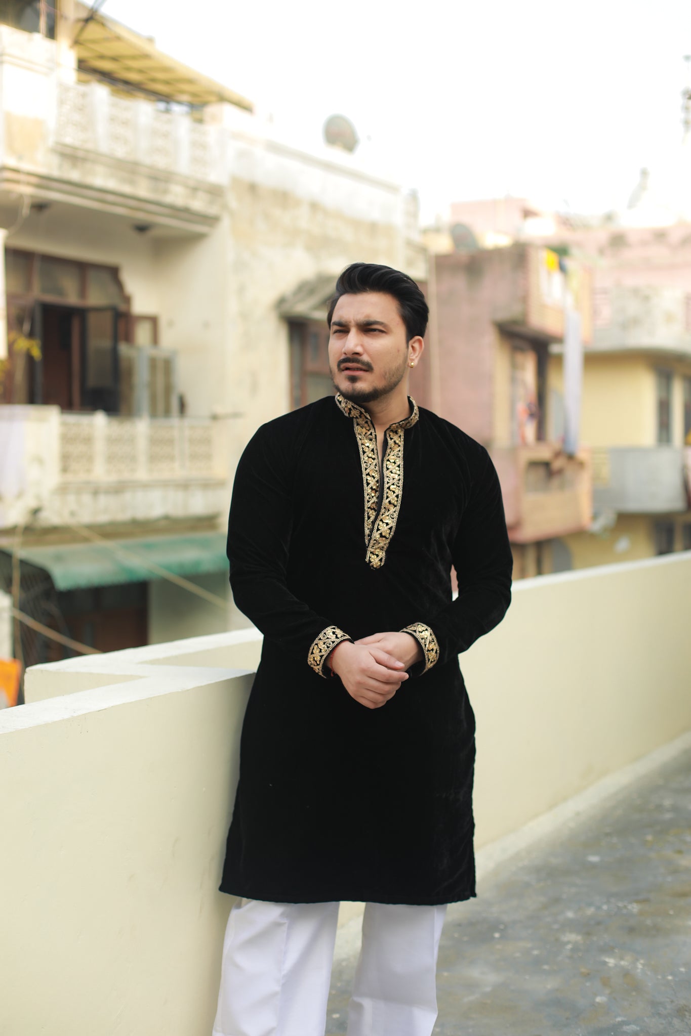 ‘Saheb’ Velvet kurta pyjama Set♠️