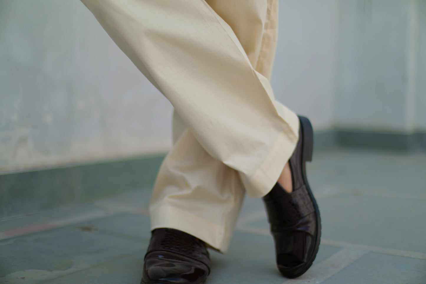 Beige Kurta Pyjama Set