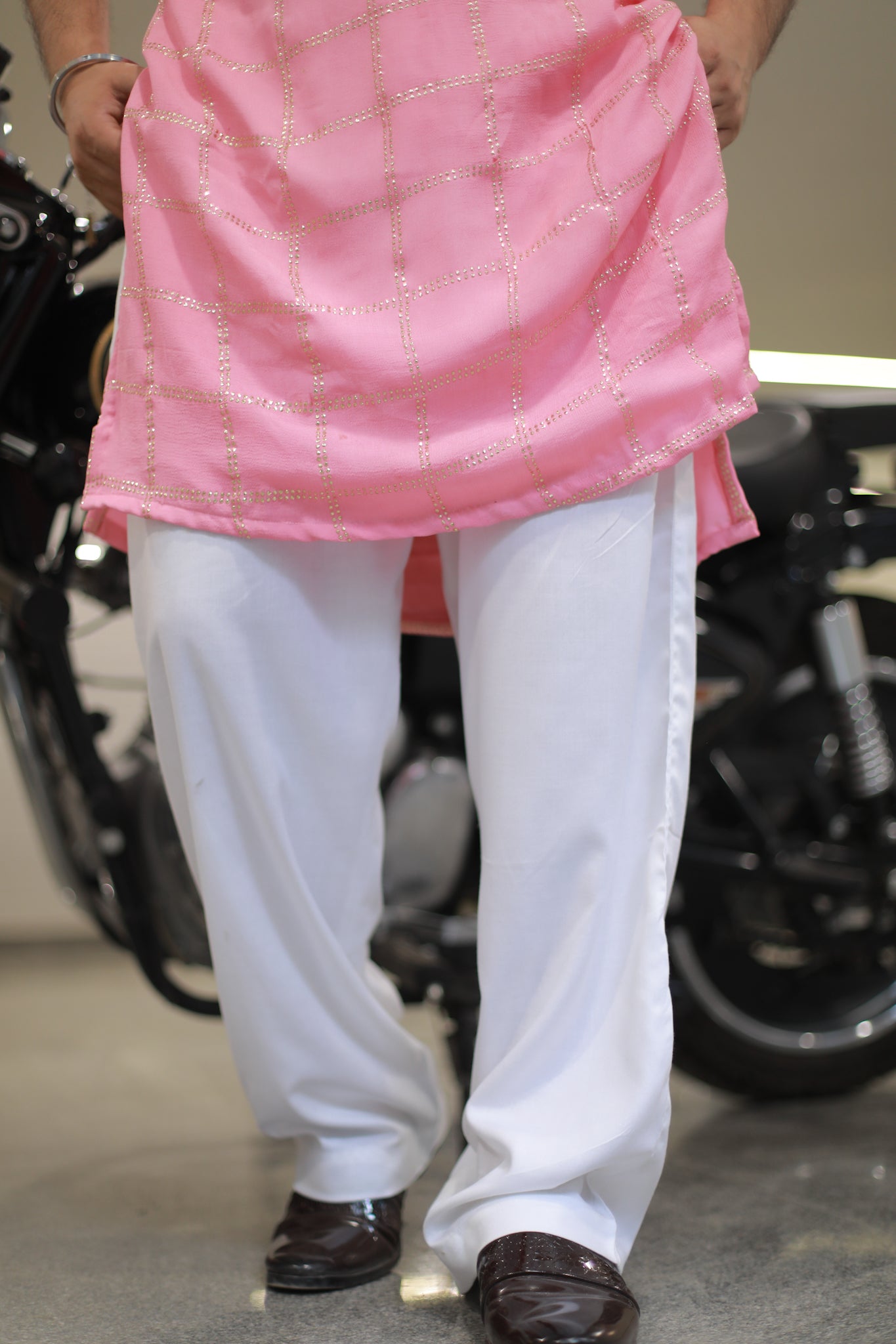 Riwaz light pink kurta Pyjama Set
