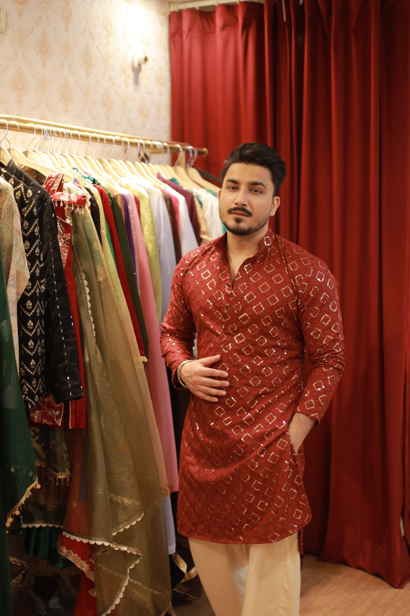 Karvachauth special kurta pyjama set