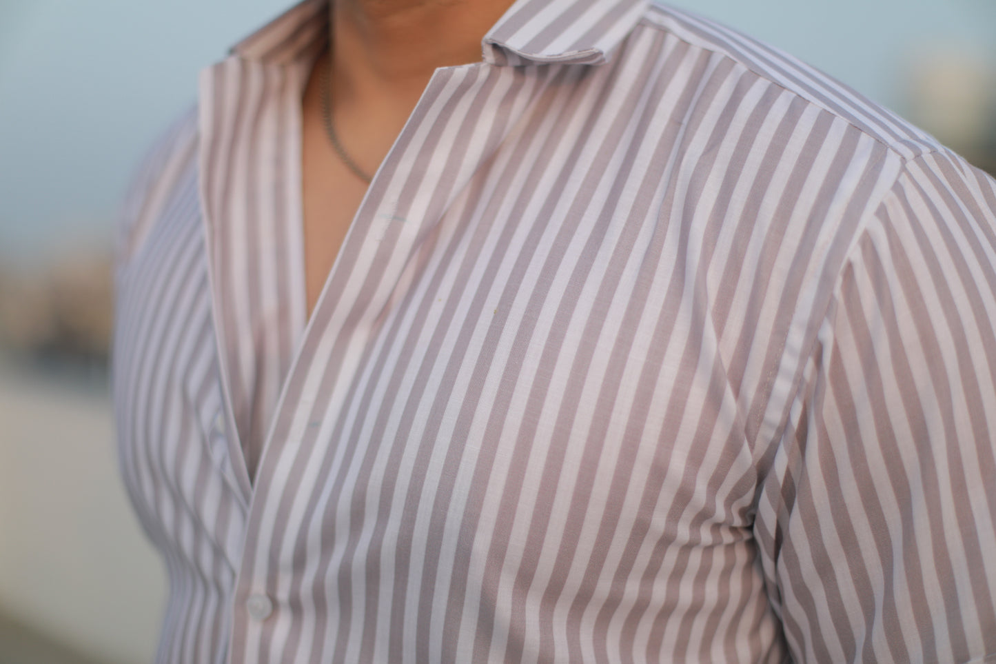 Casual cotton Stripes Shirt