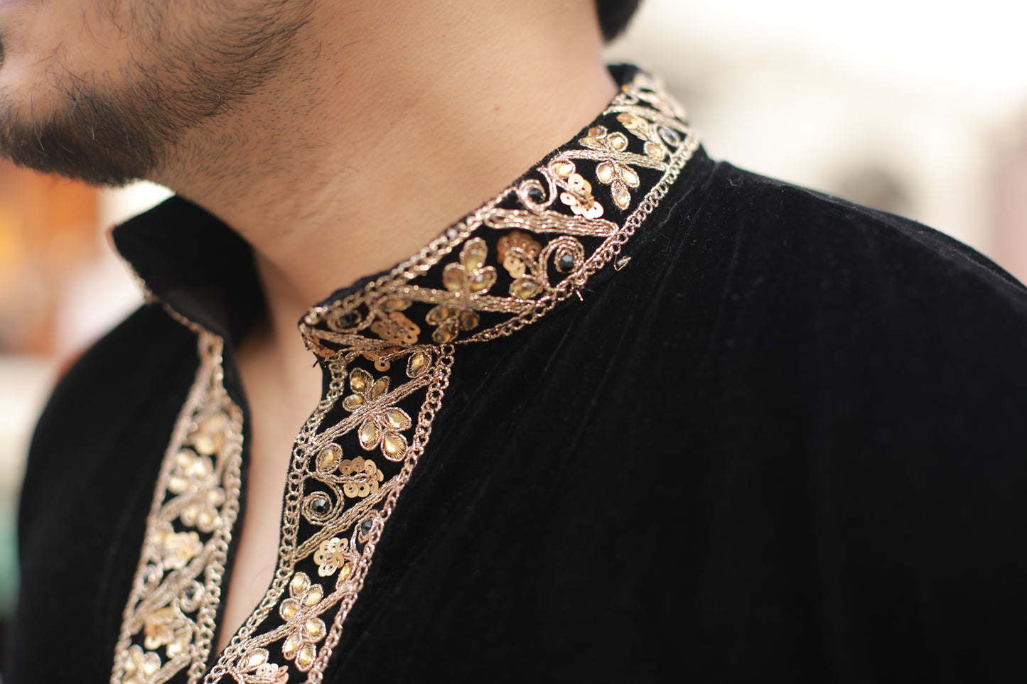 ‘Saheb’ Velvet kurta pyjama Set♠️