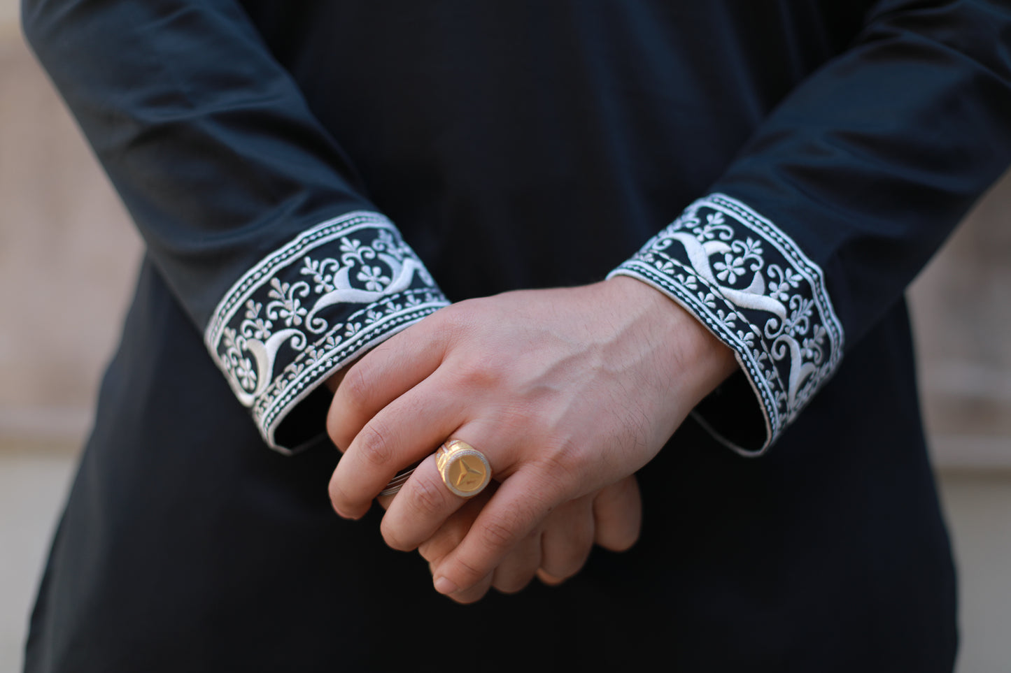 Eid Special Embroidered Black kurta & Pyjama Set