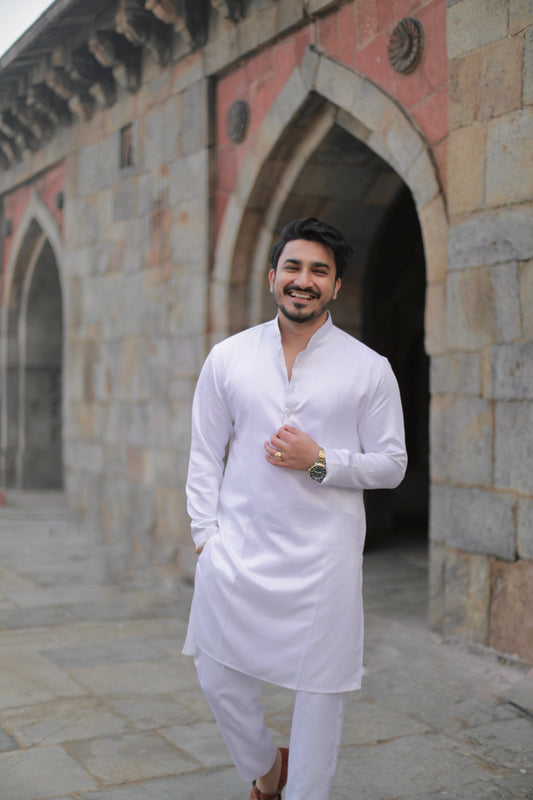 ‘Parindaa’ White Kurta With Trouser