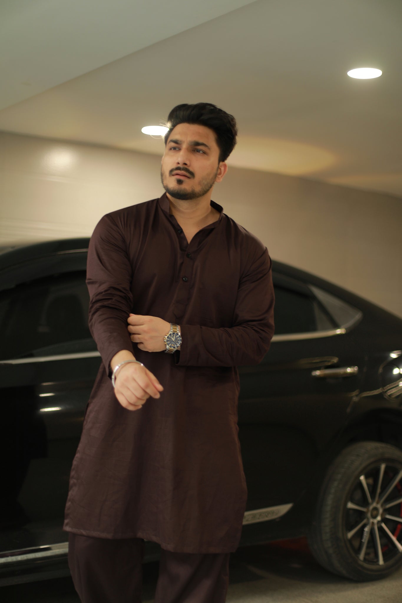 Dark Brown kurta pyjama set