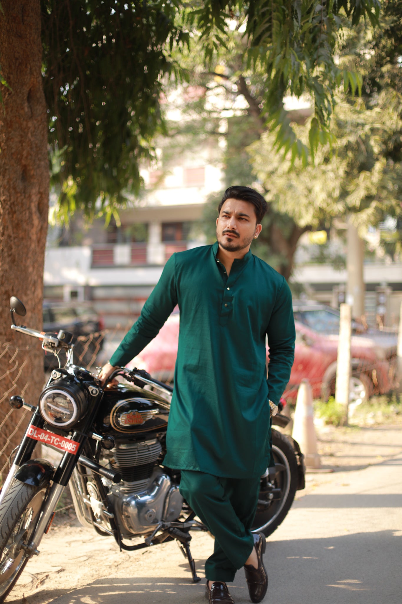Rama Green Festive kurta pyjama set