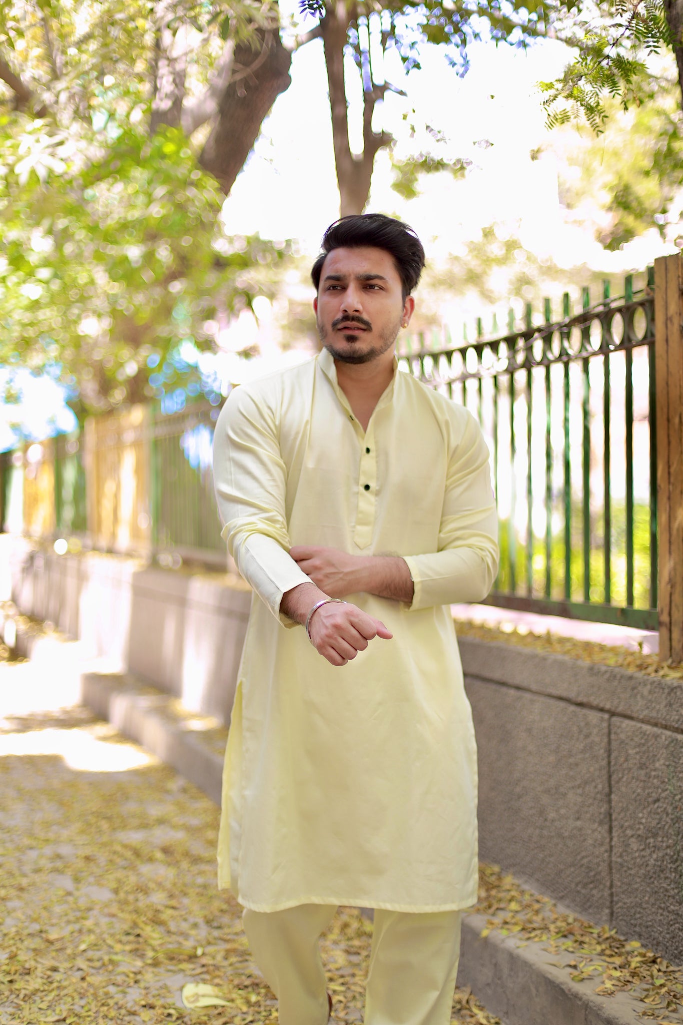 Lemon Kurta Pajama Set