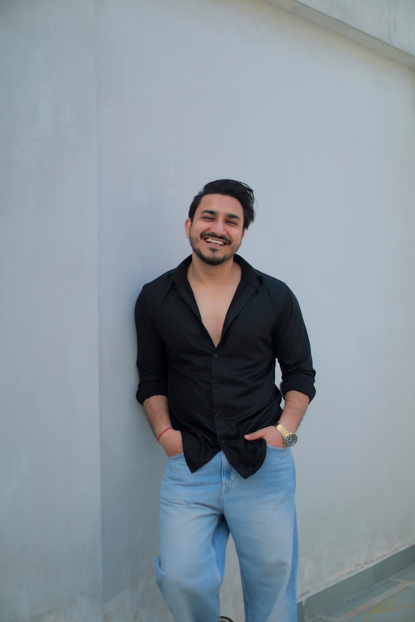 Party wear Black shirt♠️
