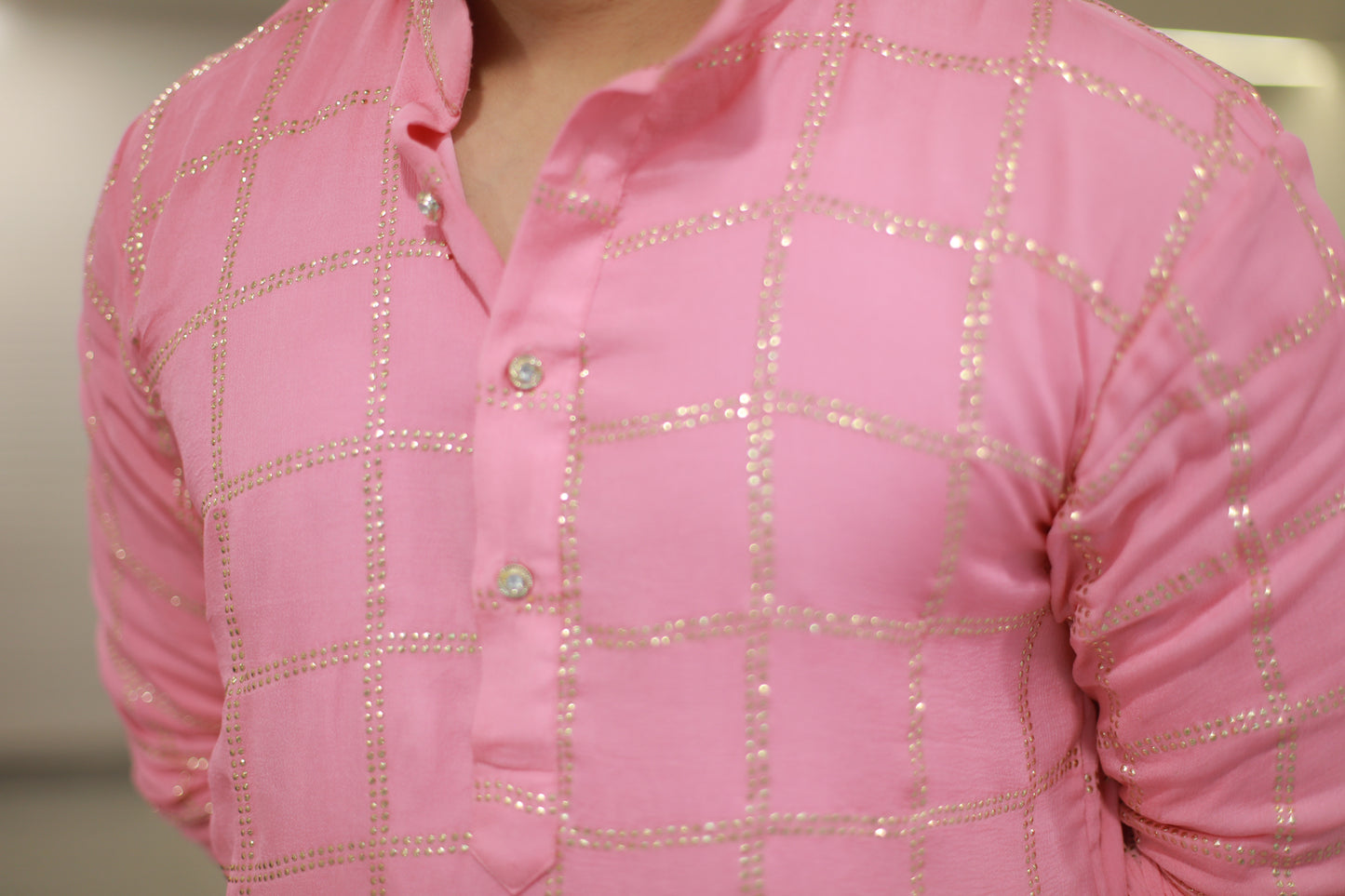 Riwaz light pink kurta Pyjama Set