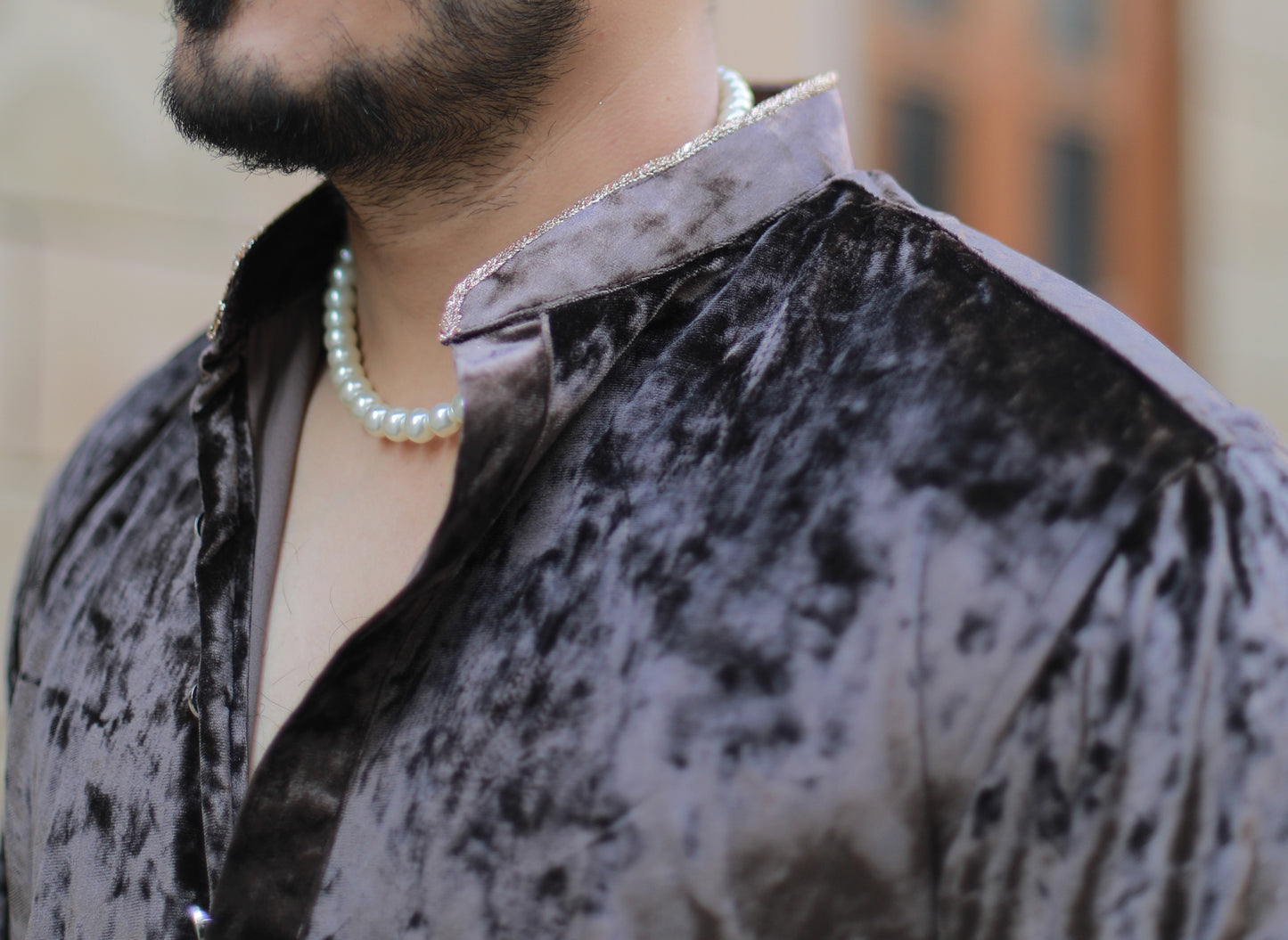 ‘Kashmiri’ Velvet Kurta Pajama Set