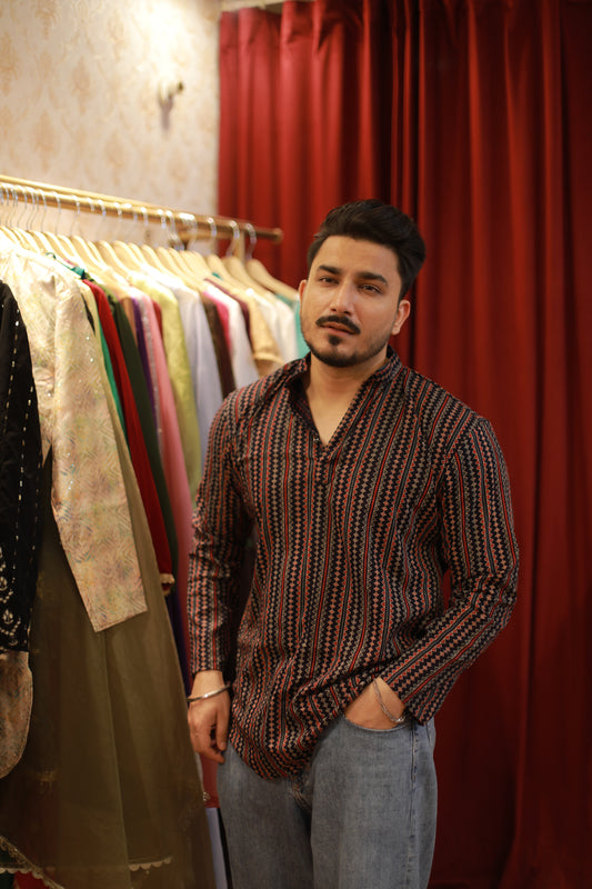 Navratri special printed multicolour Short kurta
