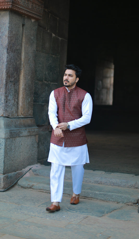 ‘Noor’ Jacket Kurta Set with Trouser