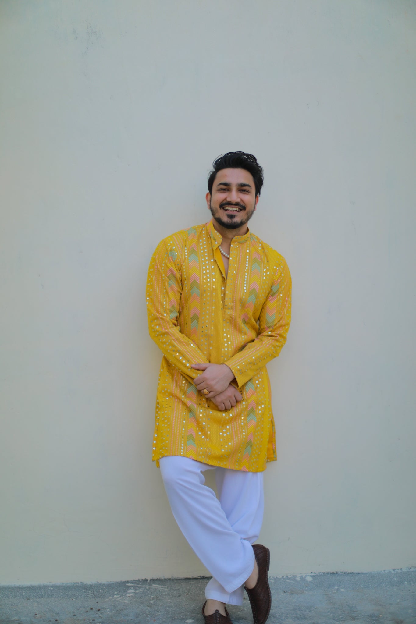 ‘Haldi’ Kurta Salwar/Pyjama Set with lining