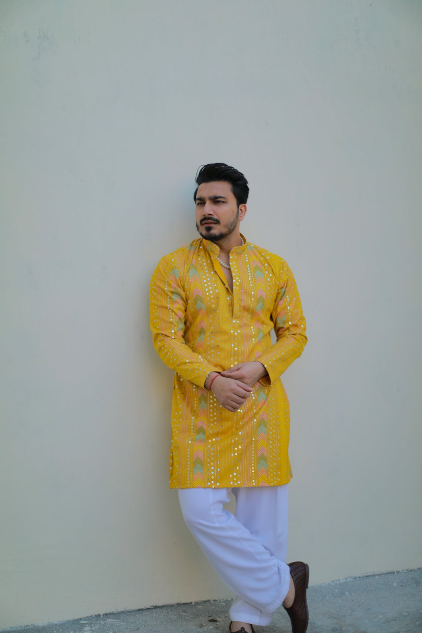 ‘Haldi’ Kurta Salwar/Pyjama Set with lining