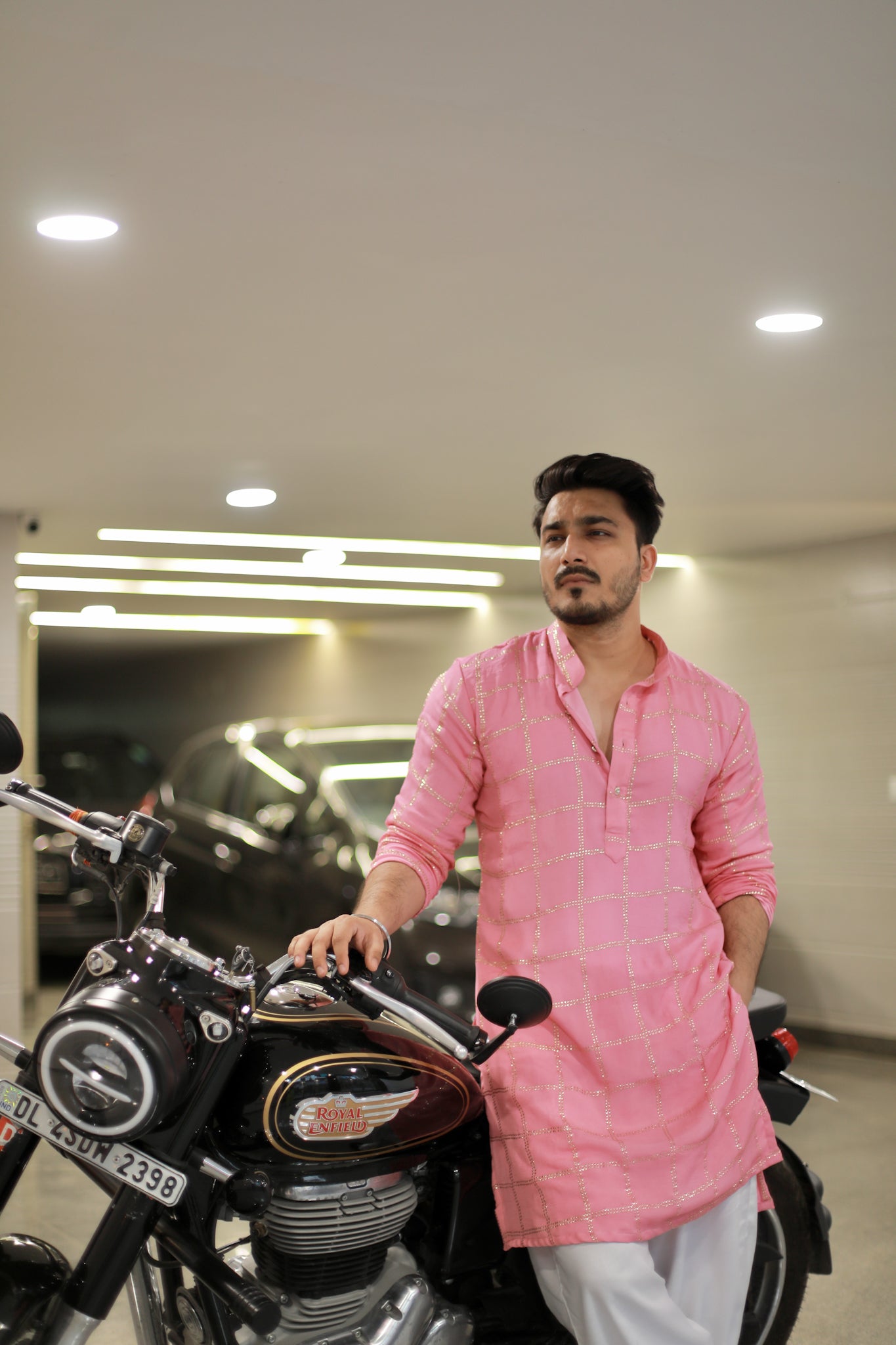 Riwaz light pink kurta Pyjama Set