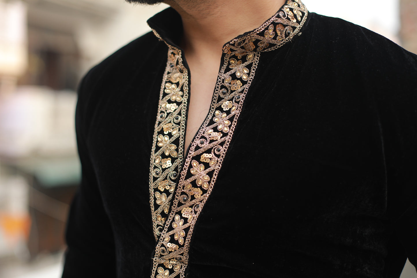 ‘Saheb’ Velvet kurta pyjama Set♠️