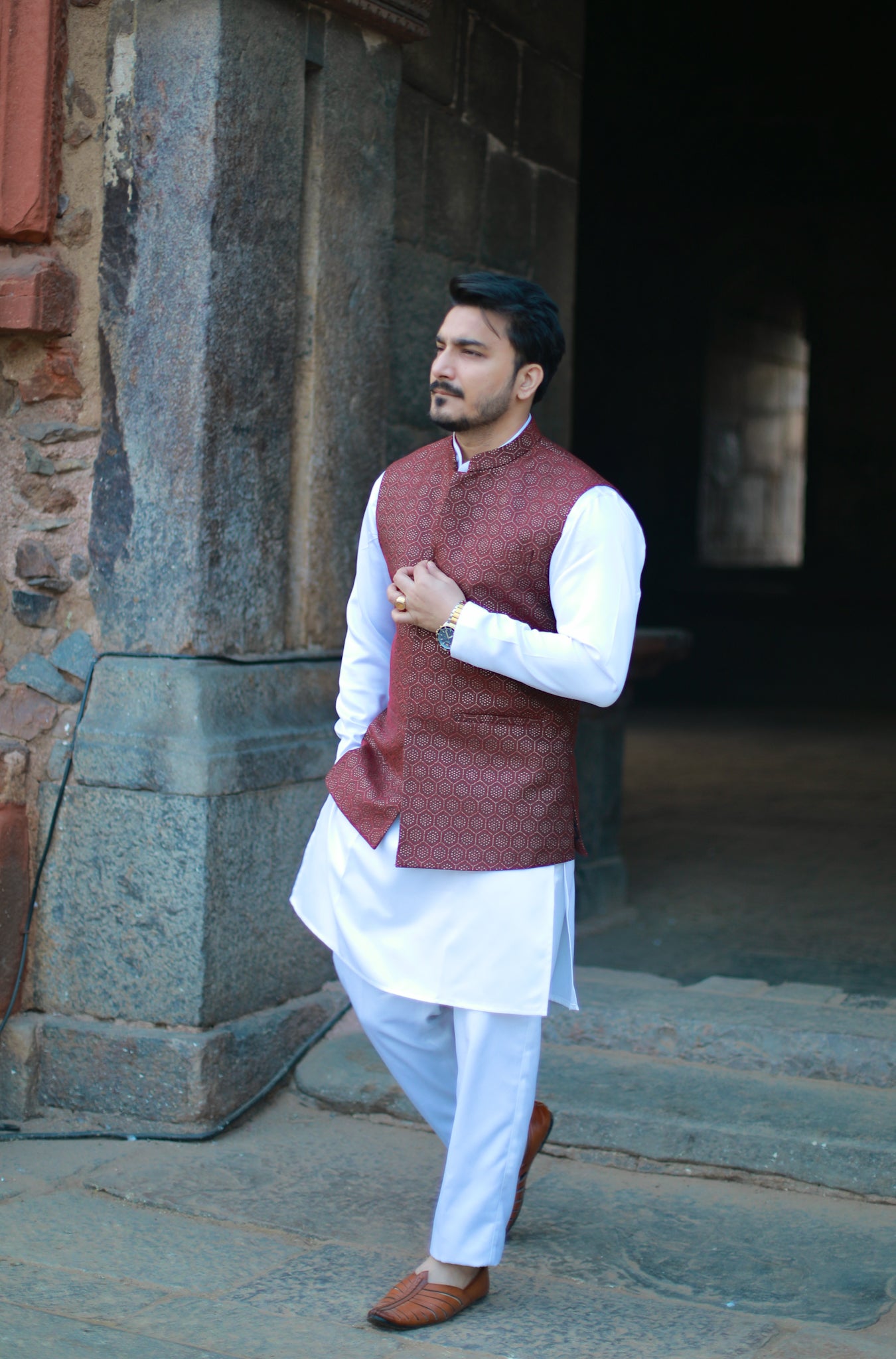‘Noor’ Jacket Kurta Set with Trouser