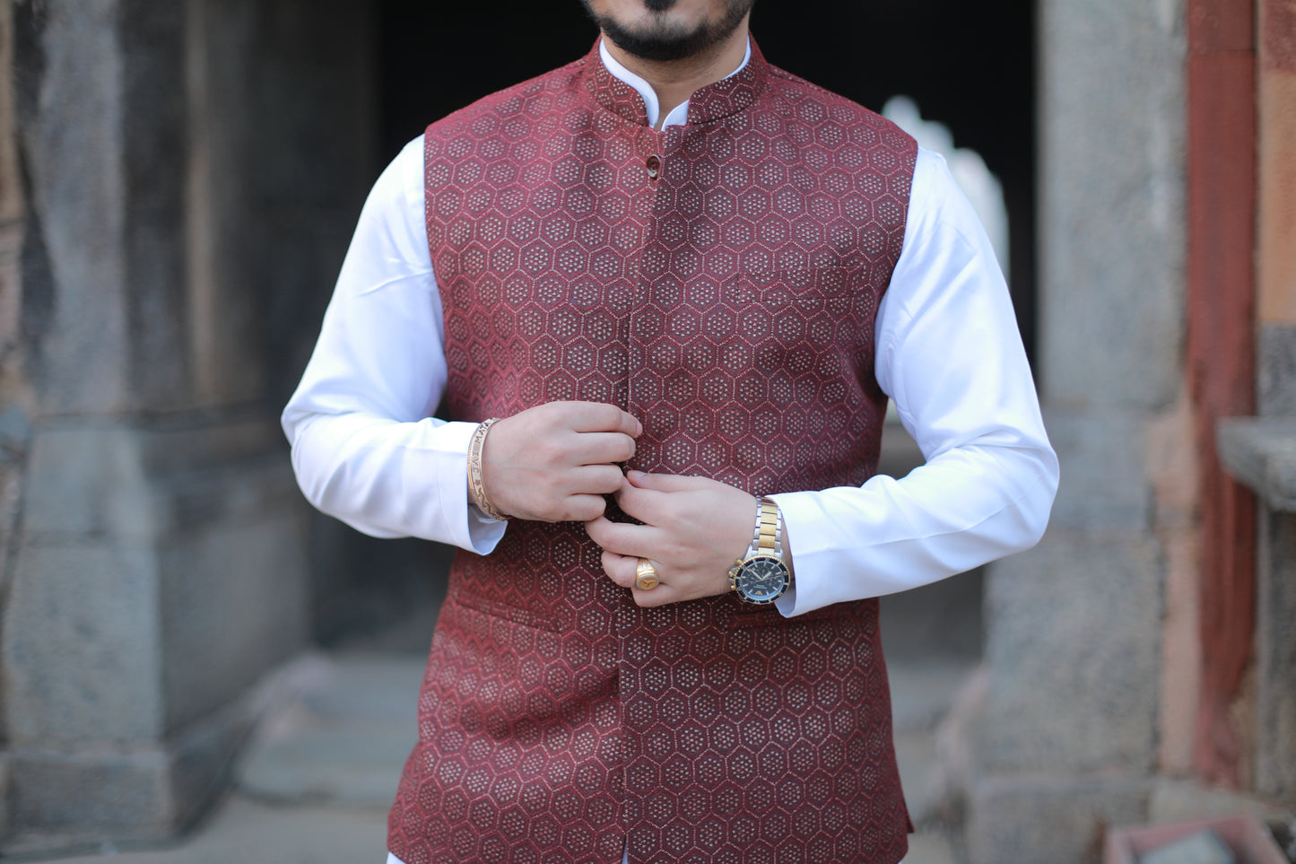 ‘Noor’ Jacket Kurta Set with Trouser