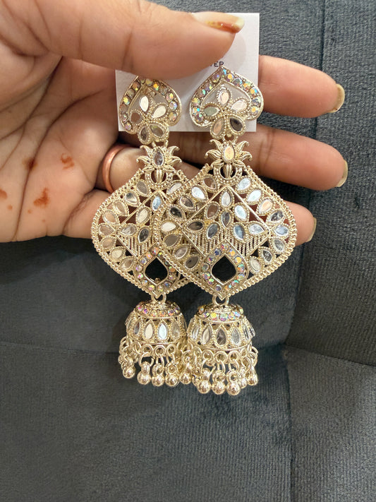 Kundan style earrings
