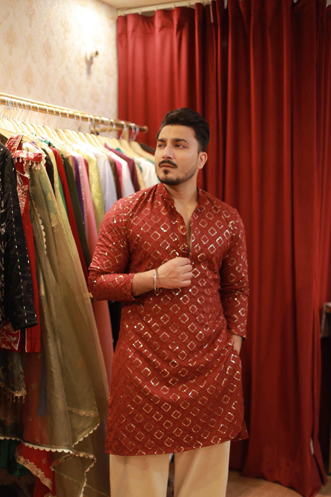 Karvachauth special kurta pyjama set