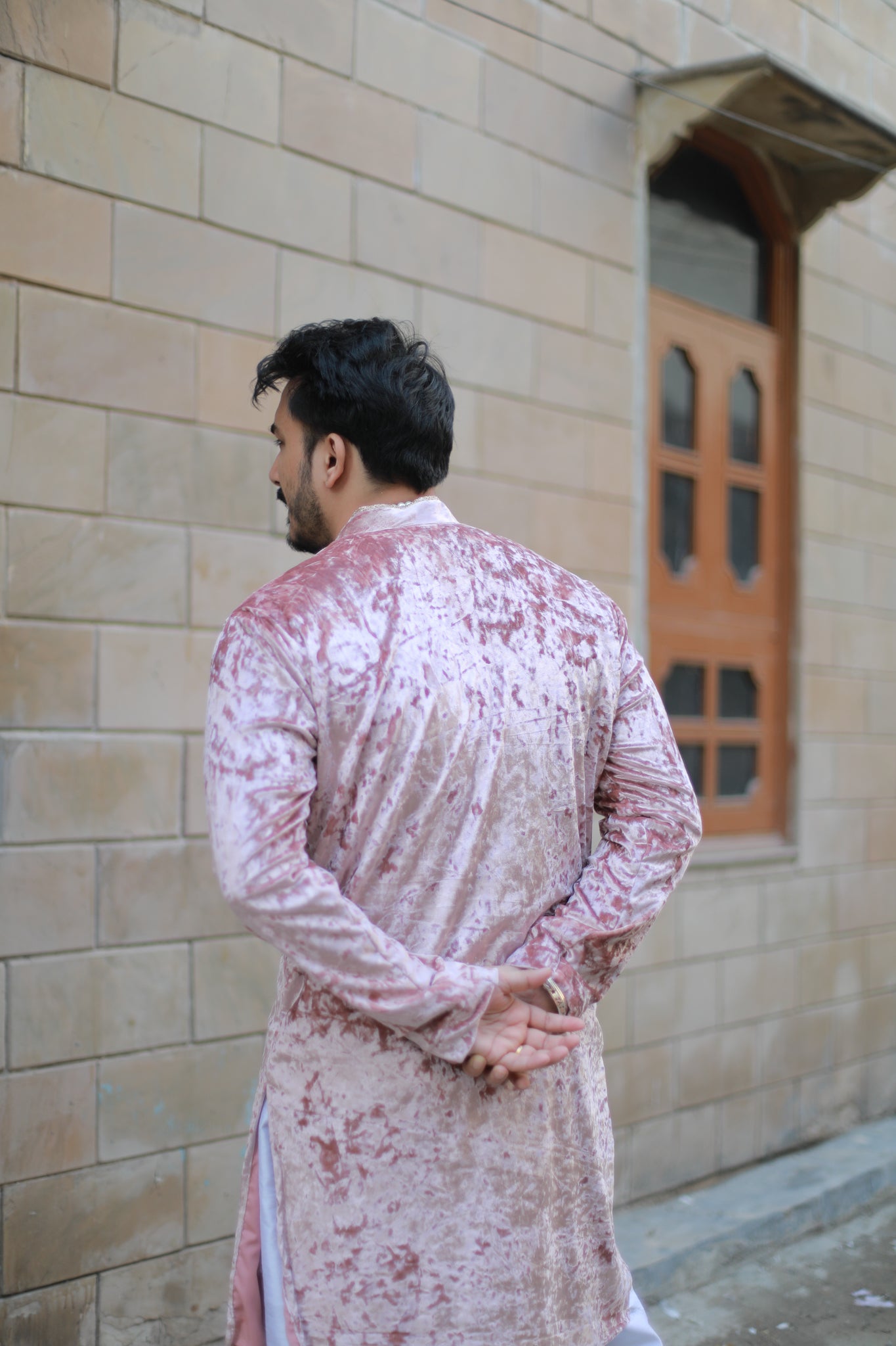 ‘Kashmiri’ Velvet Kurta Pajama Set