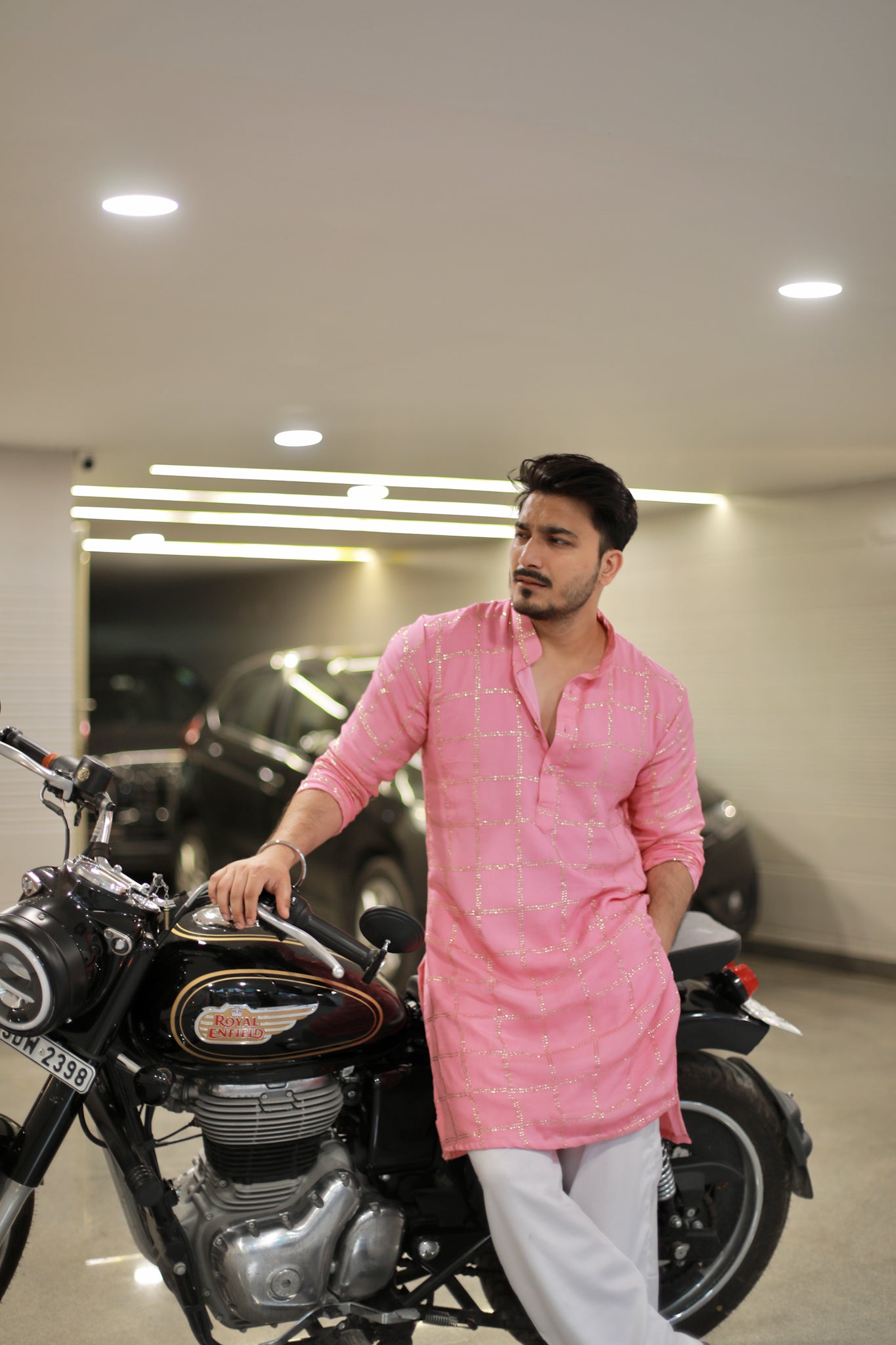 Riwaz light pink kurta Pyjama Set