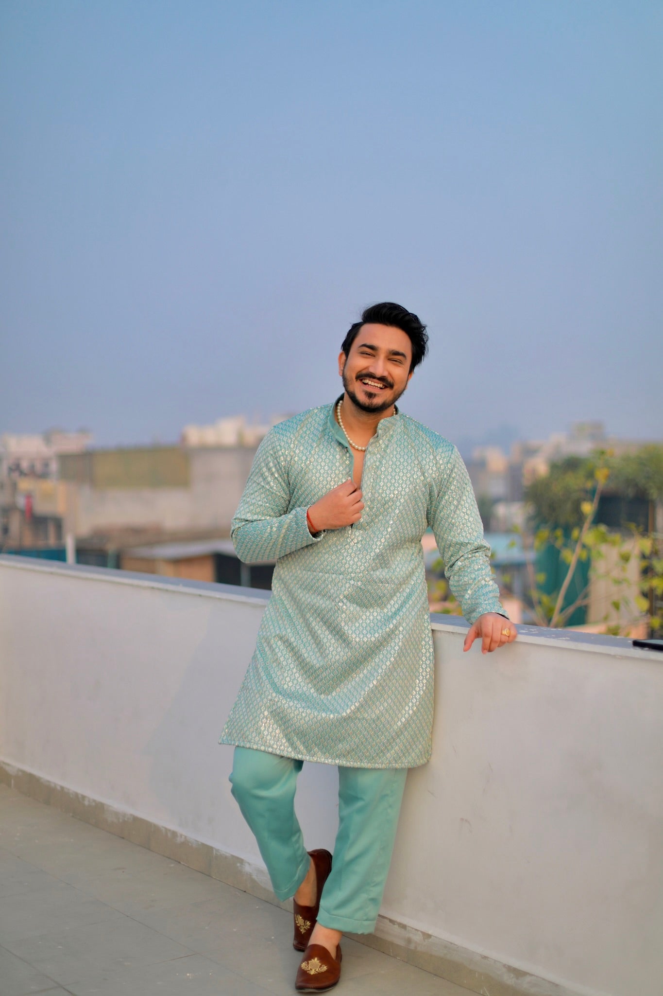 ‘Aasmaani’ Kurta and Pajama Set