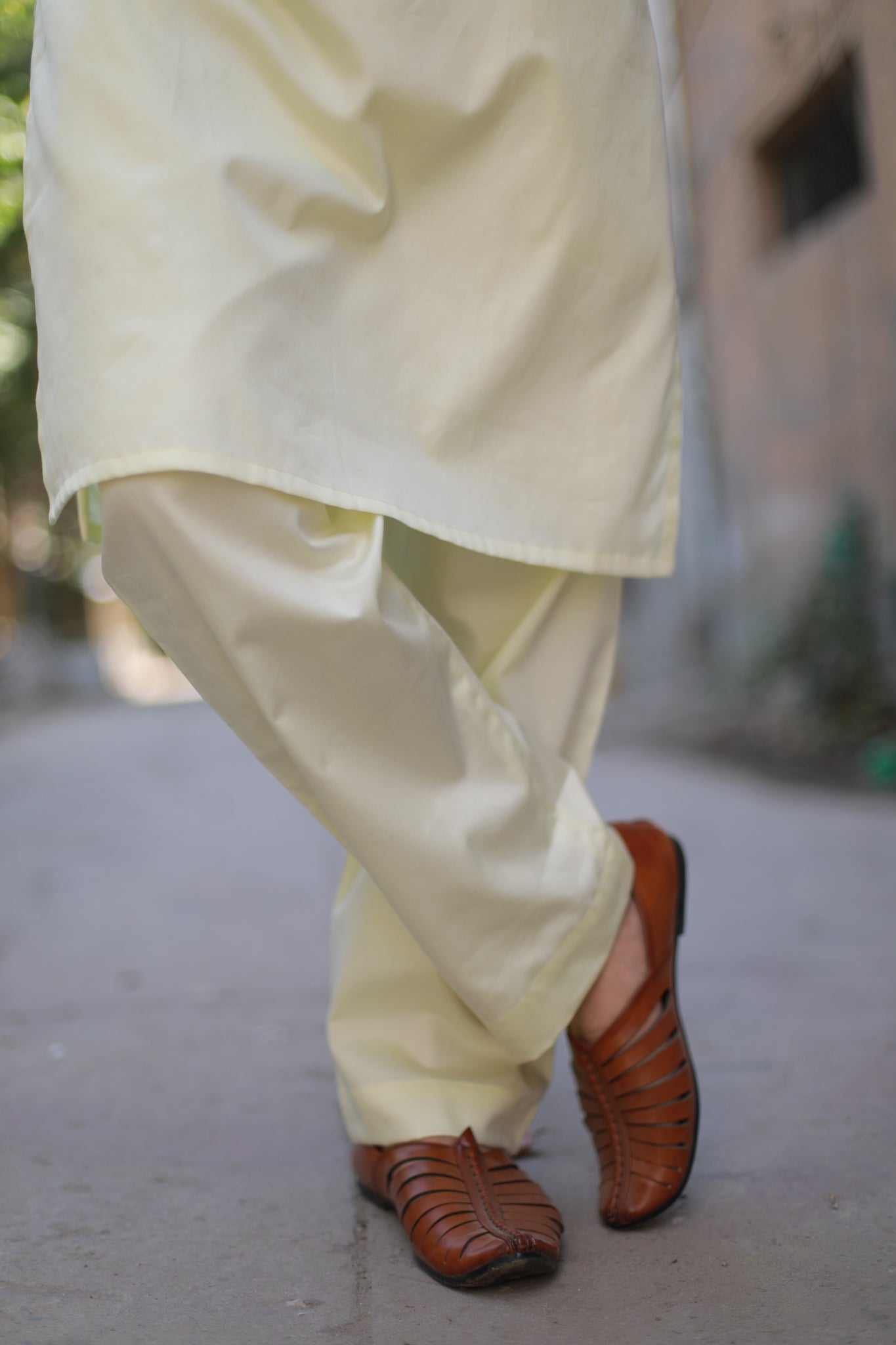 Lemon Kurta Pajama Set