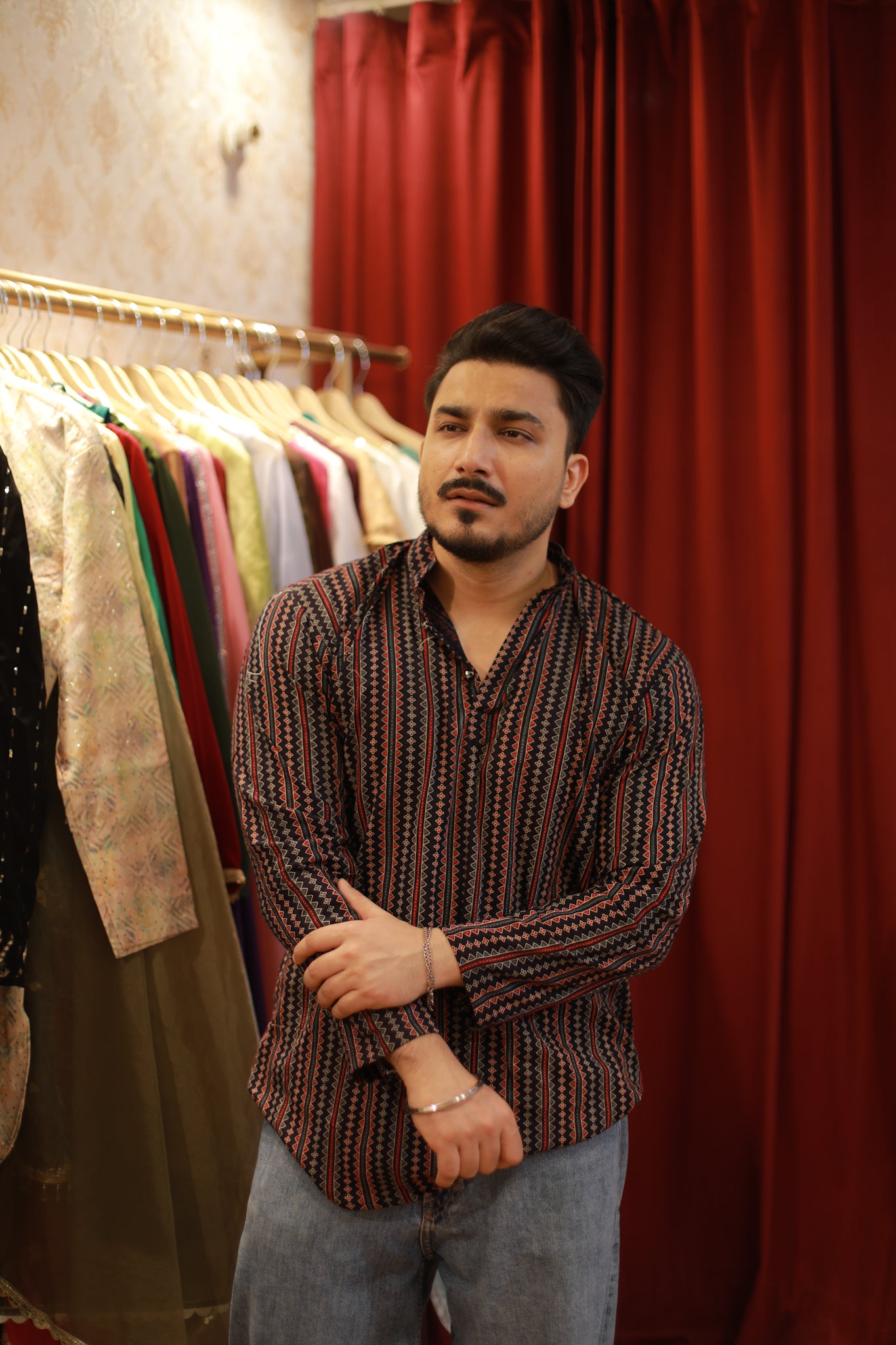 Navratri special printed multicolour Short kurta