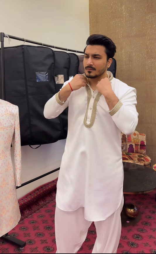 White Kurta and Salwar