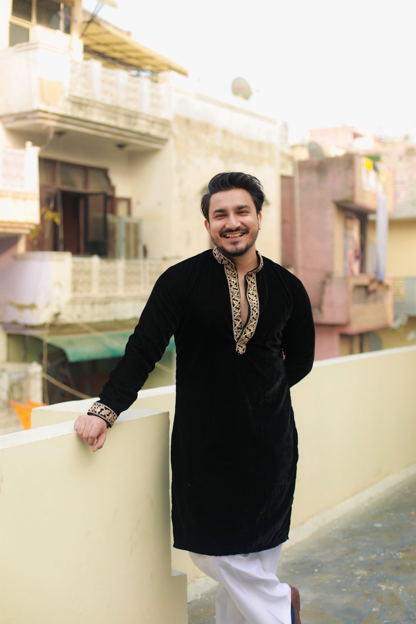 ‘Saheb’ Velvet kurta pyjama Set♠️