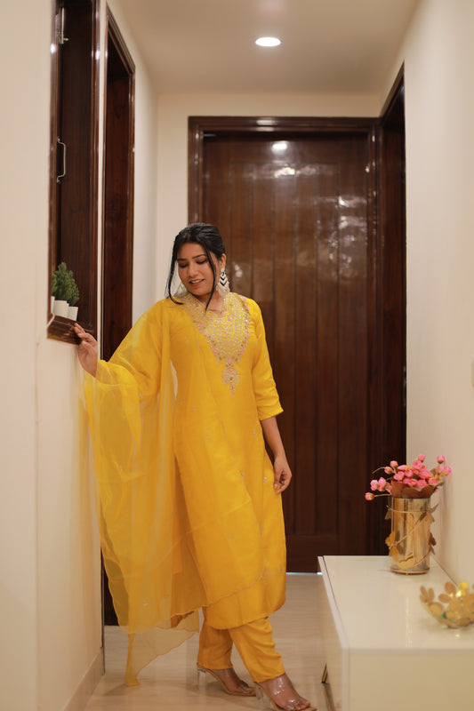 Yellow Suit Set