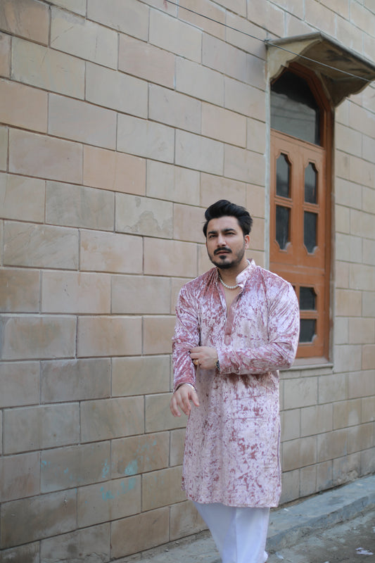 ‘Kashmiri’ Velvet Kurta Pajama Set